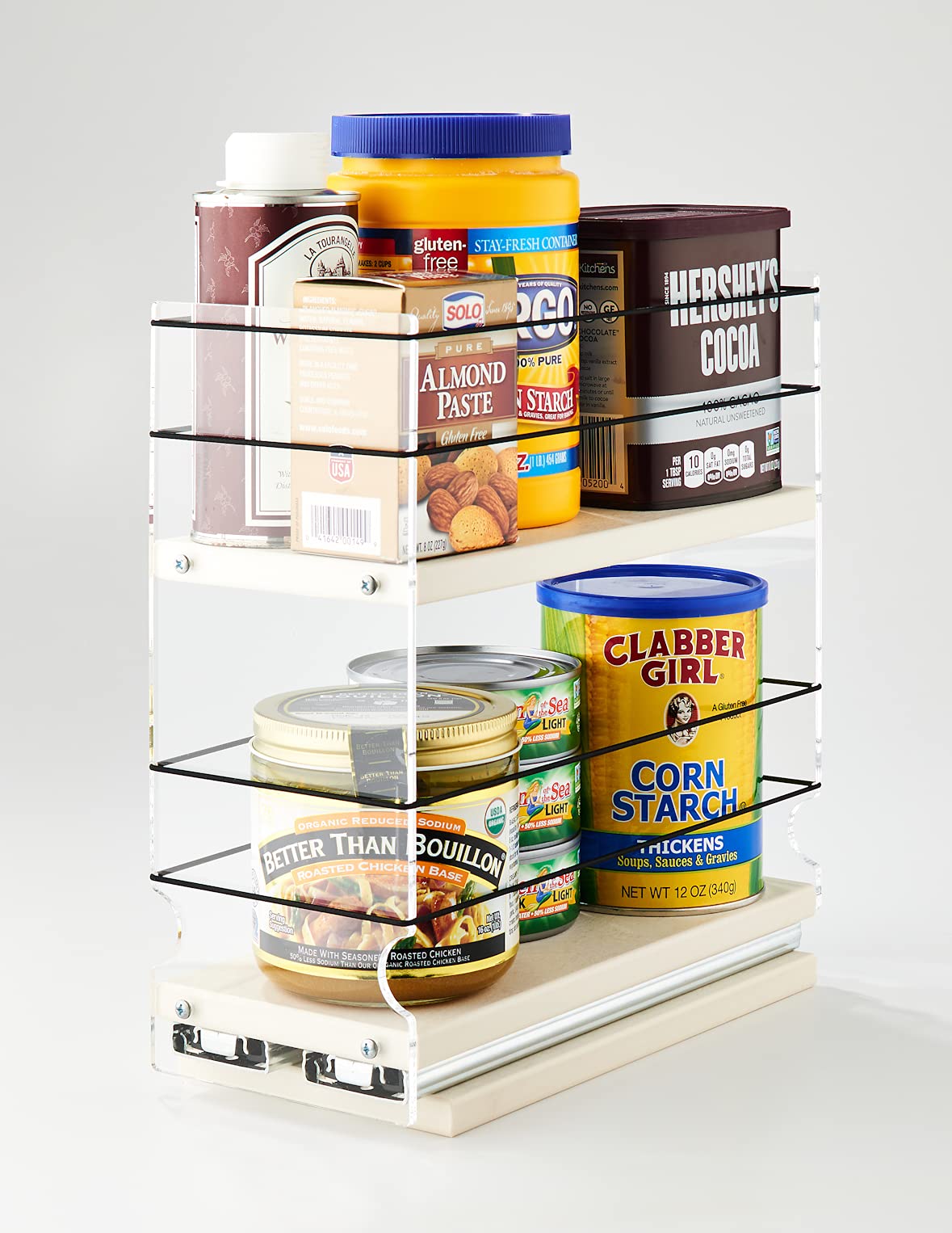 Vertical Spice - Sliding Spice Rack - Pull Out Spice Rack For Inside Cabinets, Sliding Shelves, Rack For Kitchen Cabinets - Made