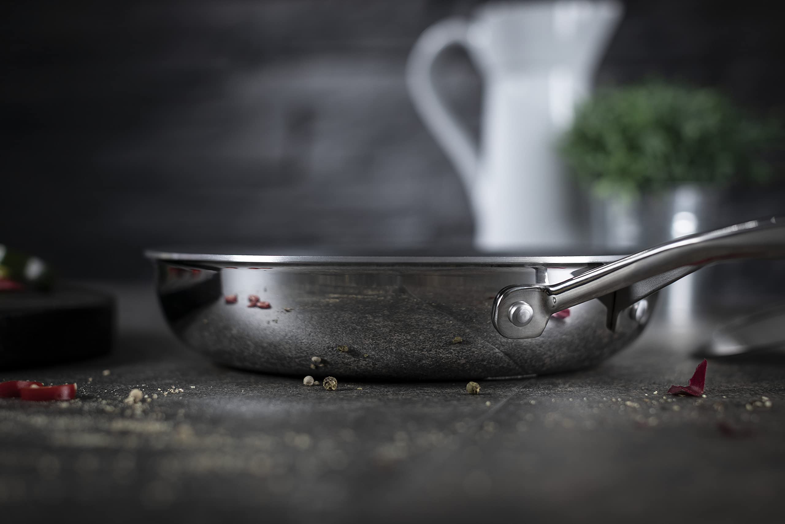 Kuhn Rikon Peak Oven-Safe Non-Stick Induction Frying Pan, 8 Inch/20 Cm, Silver