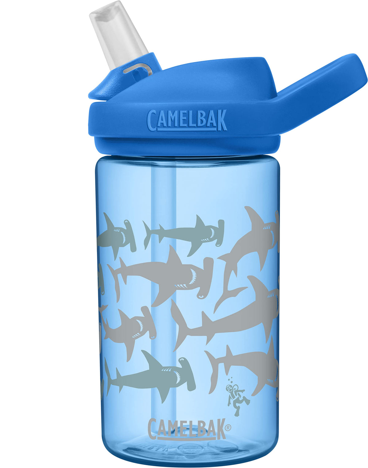 Camelbak Eddy+ 14Oz Kids Water Bottle With Tritan Renew - Straw Top, Leak-Proof When Closed, Hammerheads