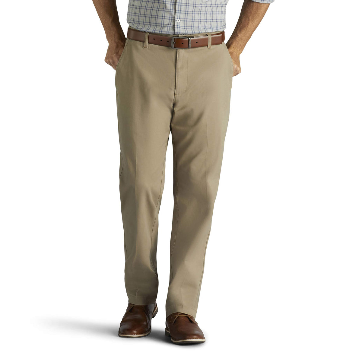 Lee Mens Performance Series Extreme Comfort Relaxed Pant, Khaki, 40W X 29L