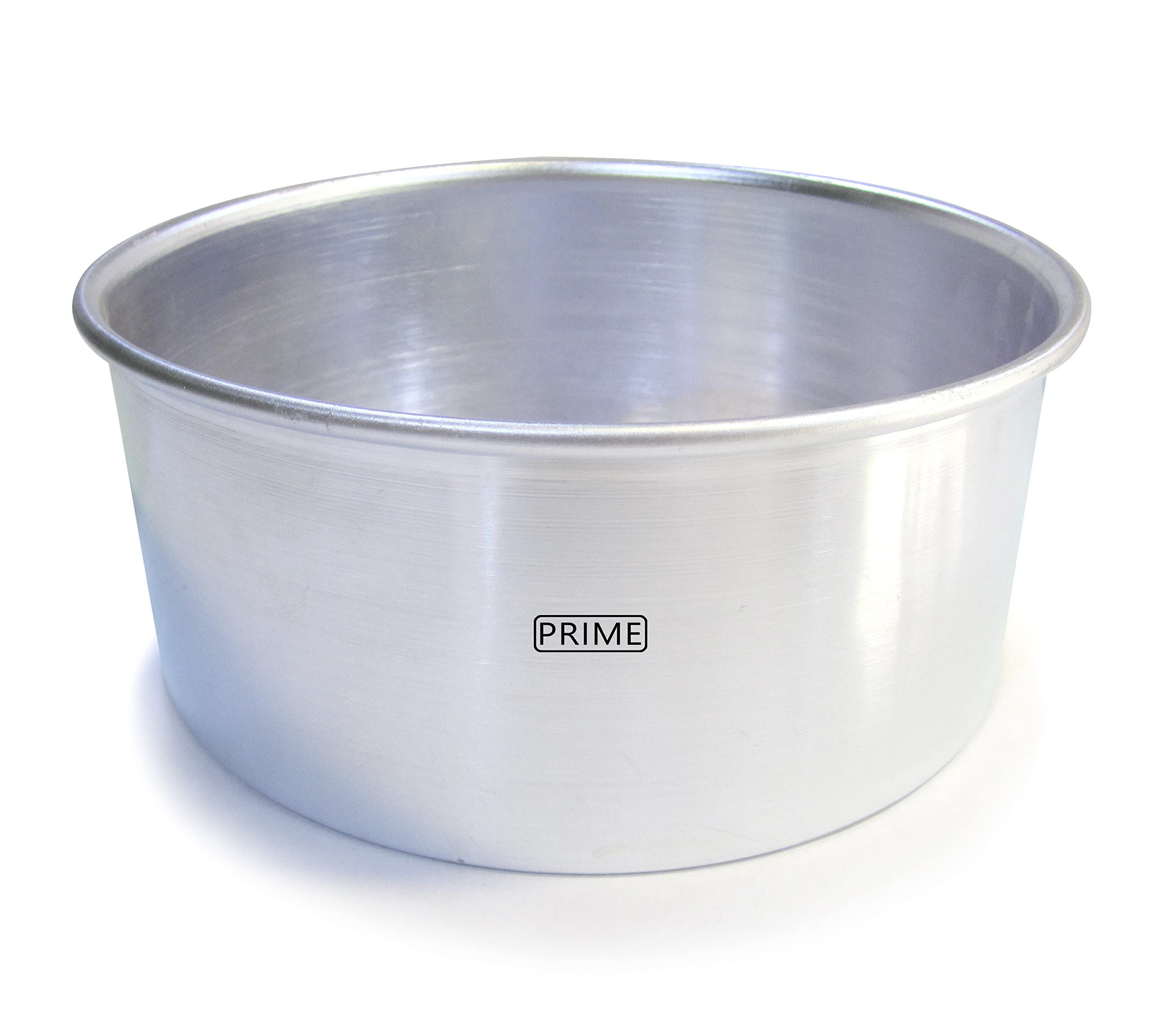 Prime Bakers And Moulders Round Aluminum Baking Cake Tin/Mould For Oven (6 Inch), Silver