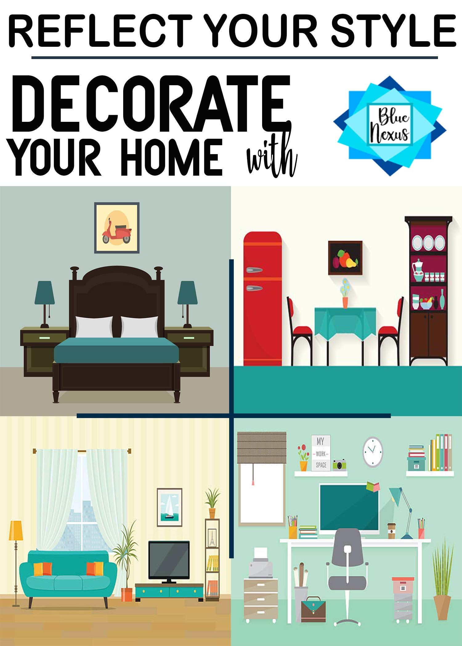 Blue Nexus Bnwpg1 Gaming Wall Poster With Frame (Multicolour, Medium)