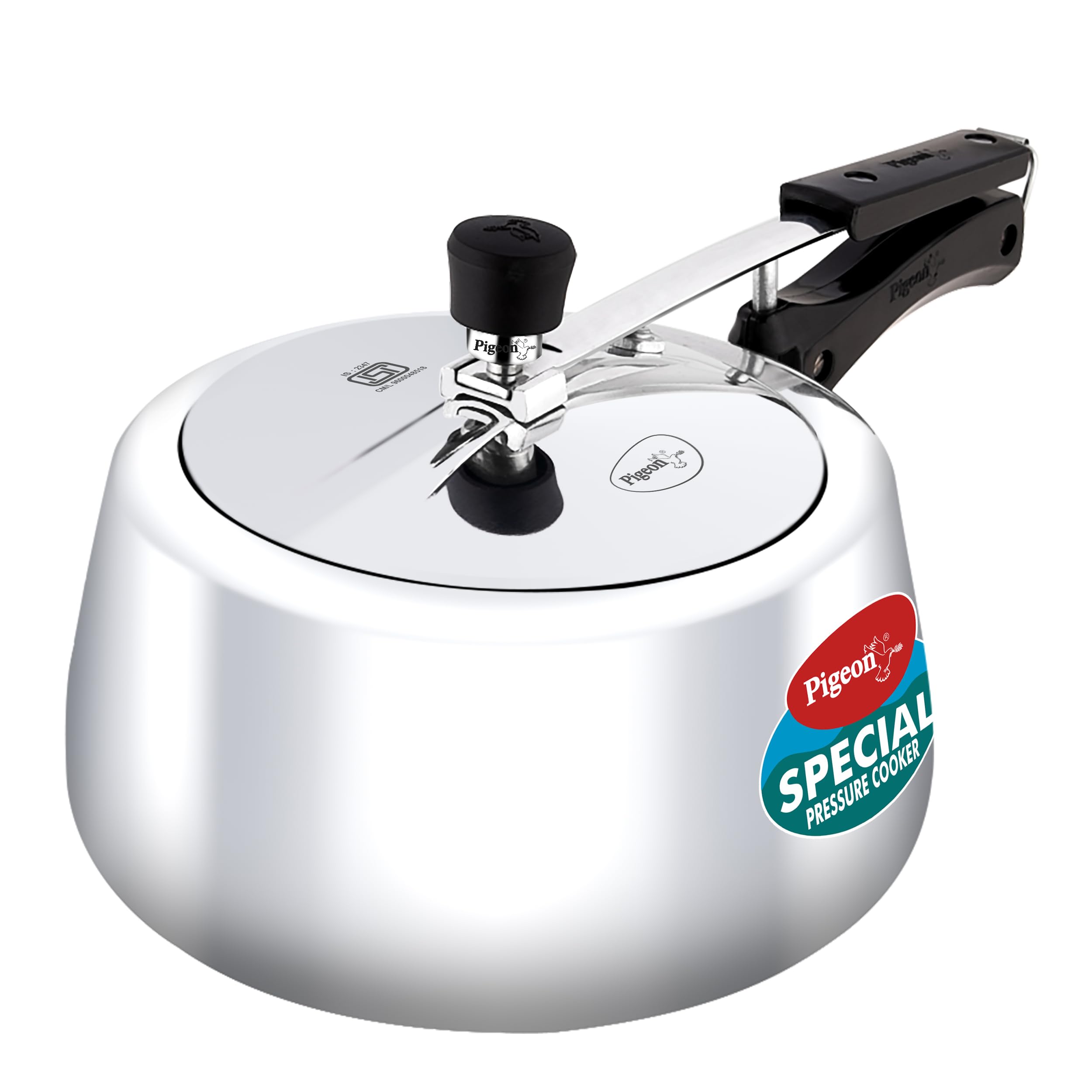 Pigeon Special Pressure Cooker Aluminium Inner Lid Induction Base 5 Litre Capacity - Silver