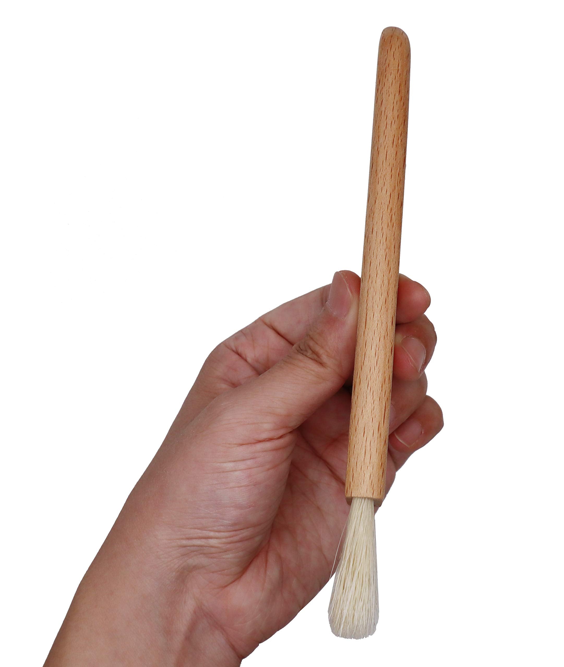 Exceliy 2 Sets Pastry Brushes With Wooden Handle Natural Bristles For Basting Spreading Butter Oil In Barbecue Baking Kitchen Co