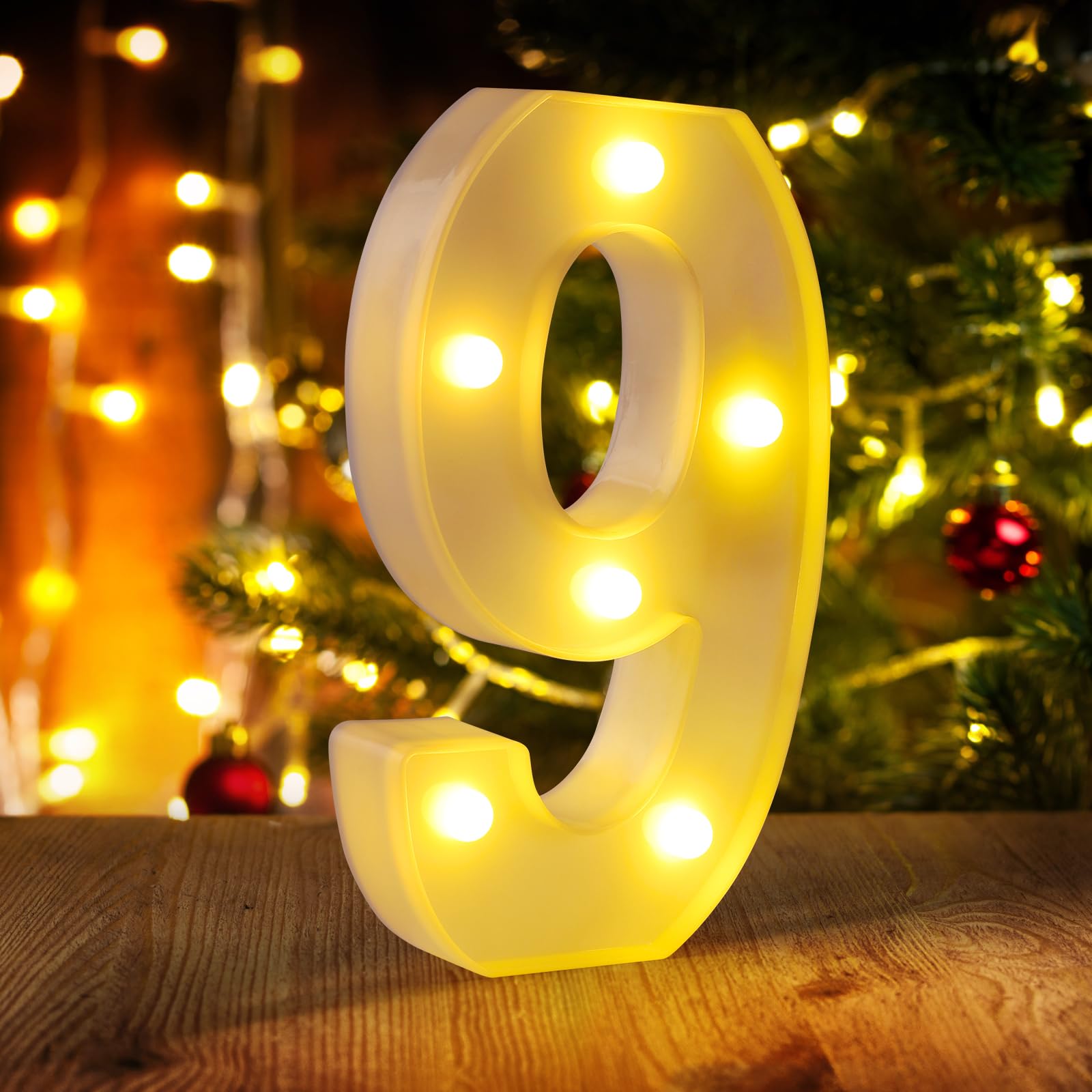 9th Birthday Decorations for Girls and Boys,9 Year Old Birthday Decorations for Centerpieces Table,Light Up Numbers 9 Sign Led f