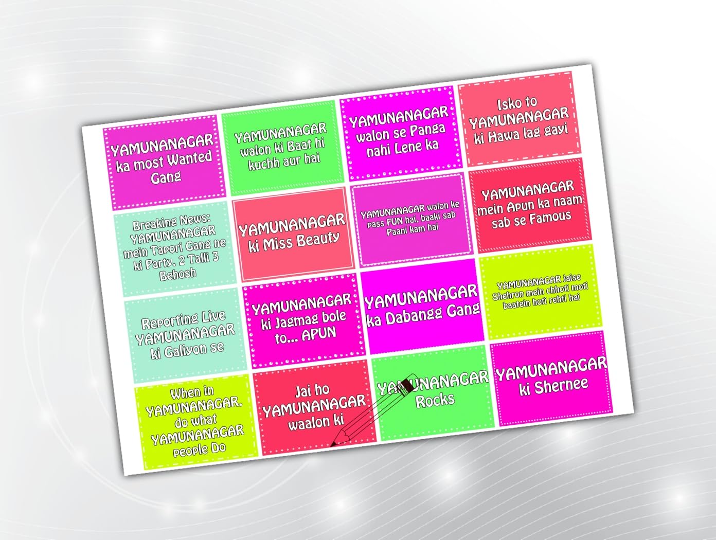 PartyStuff Props  YAMUNANAGAR City Speech Bubbles (16 Piece)