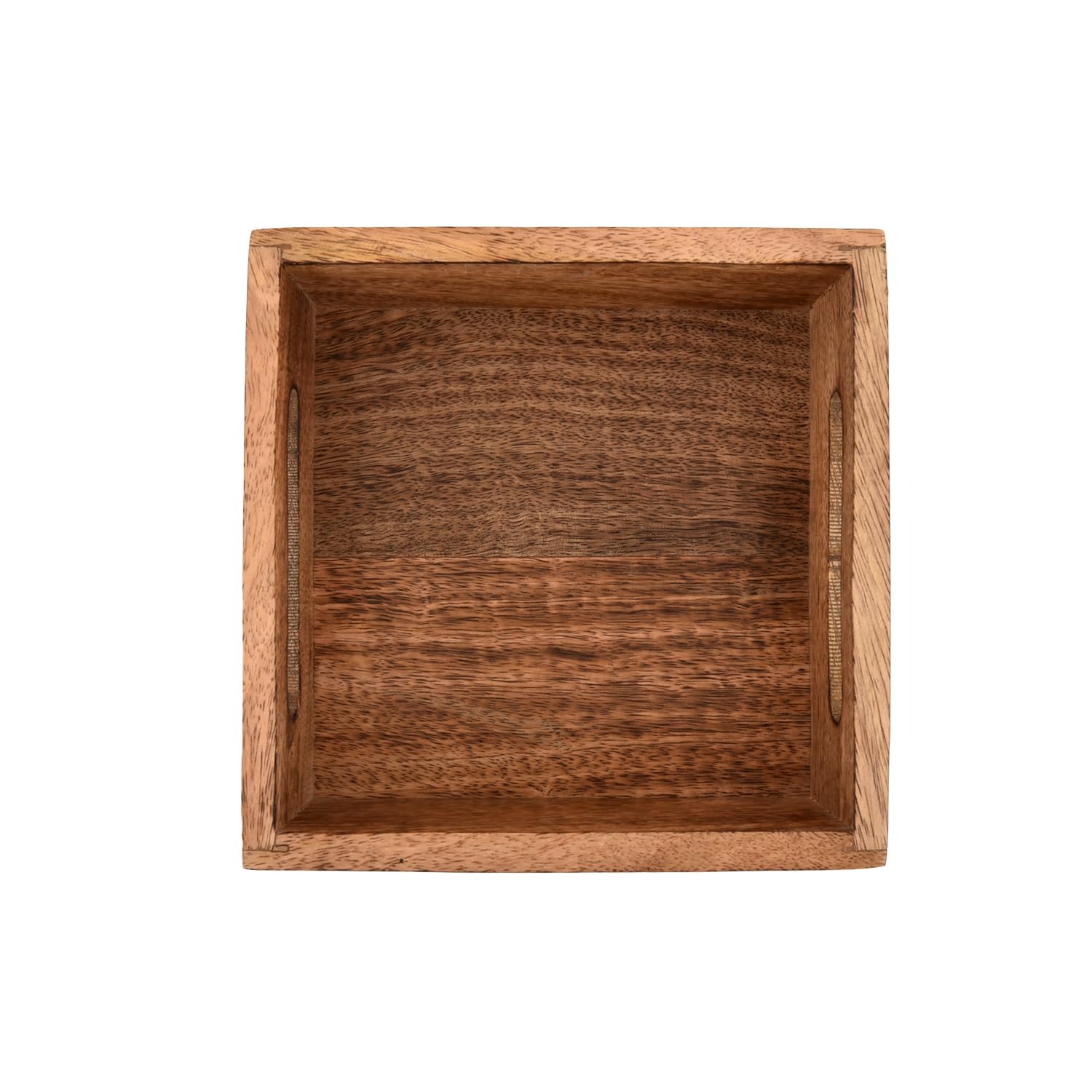 Samhita Square Burning Finish Mango Wood Napkin Holder For Restaurant Decor Kitchen Bar Accessories (7.5''X 7.5''X 2.75'')