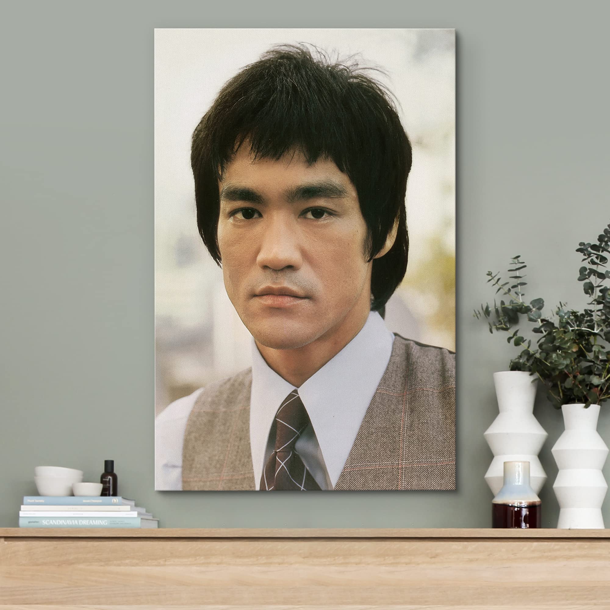 Wall26 Canvas Print Wall Art Famous Celebrity Actor Martial Artist Bruce Lee Historic Classic Photography Realism Traditional Po
