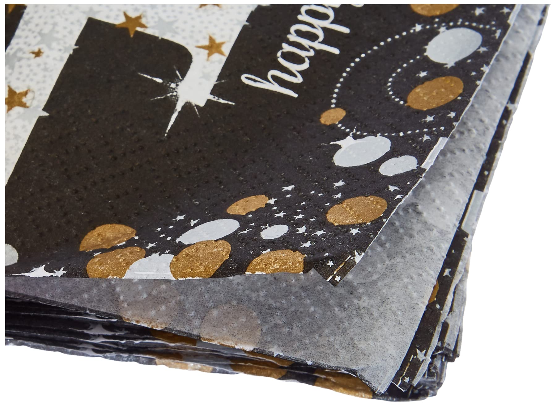 Sparkling Celebration 40 Luncheon Multicolor Paper Napkins ( 6.5'' X 6.5'' ) - Pack Of 16, Premium Quality & Eye-Catching Design