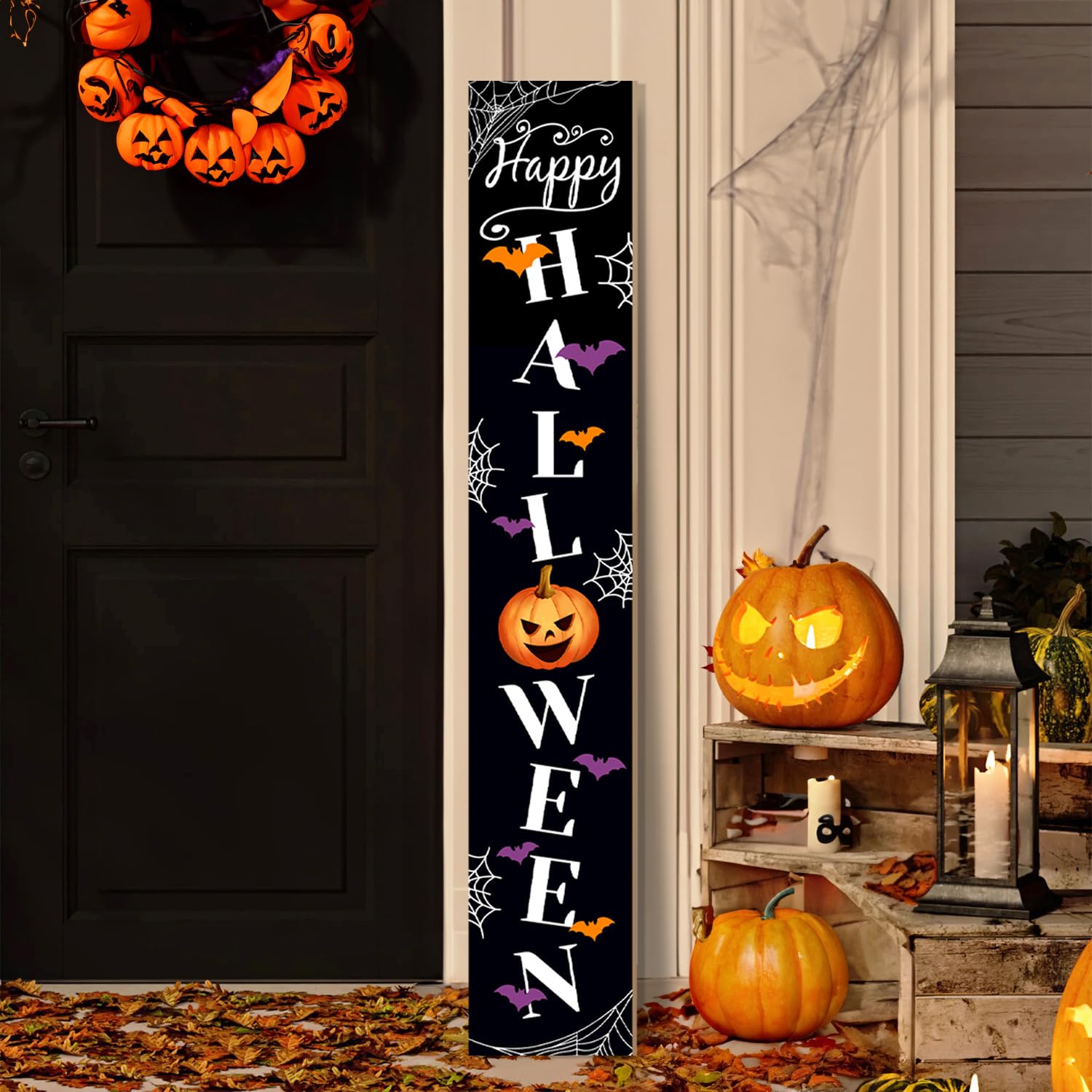 Halloween Pumpkin Porch Sign