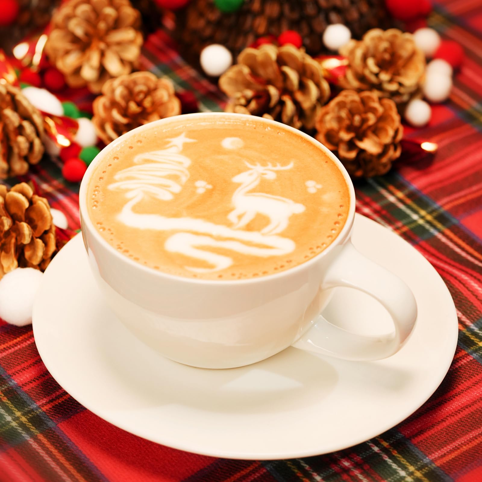 Mhw-3Bomber Latte Art Pitcher Stainless Steel Milk Frothing Pitcher Steamed Espresso Cup Barista Pitcher (Cream White, 16.9Oz/50