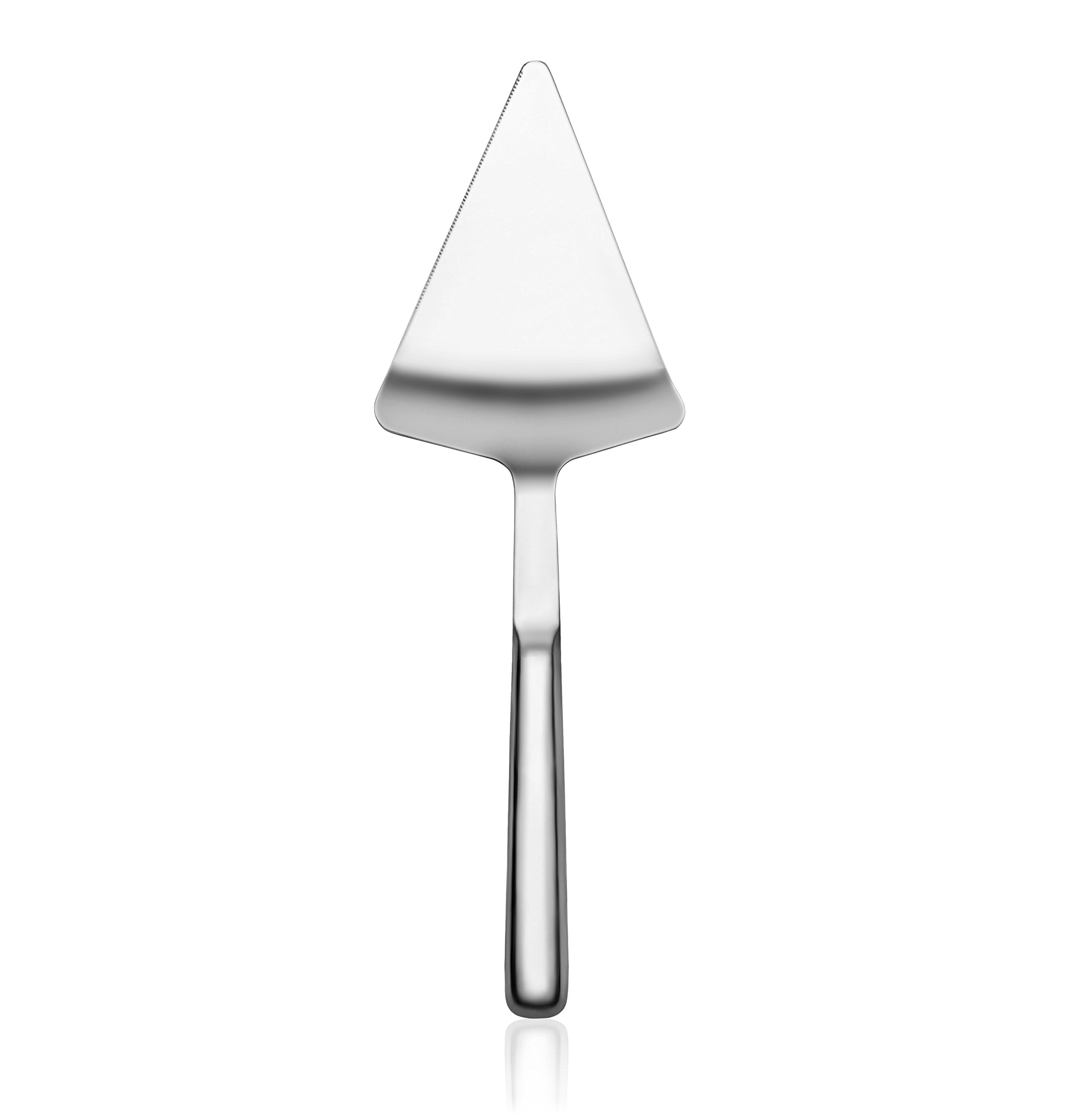 New Star Foodservice 52244 Stainless Steel Hollow Handle Wide Cake Server, 12.25-Inch