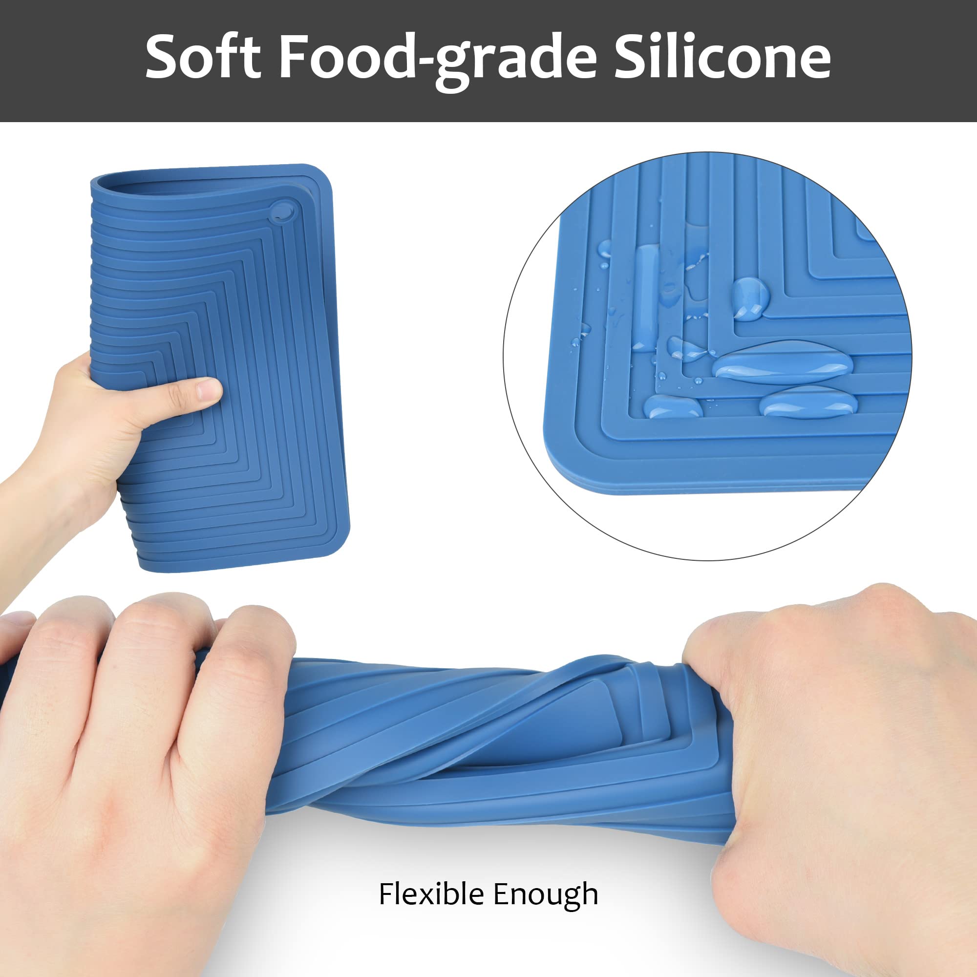Nstezrne Silicone Trivets For Hot Dishes, Trivet Mat Hot Pads For Kitchen, Trivets For Hot Pots And Pans, Silicone Pot Holders,