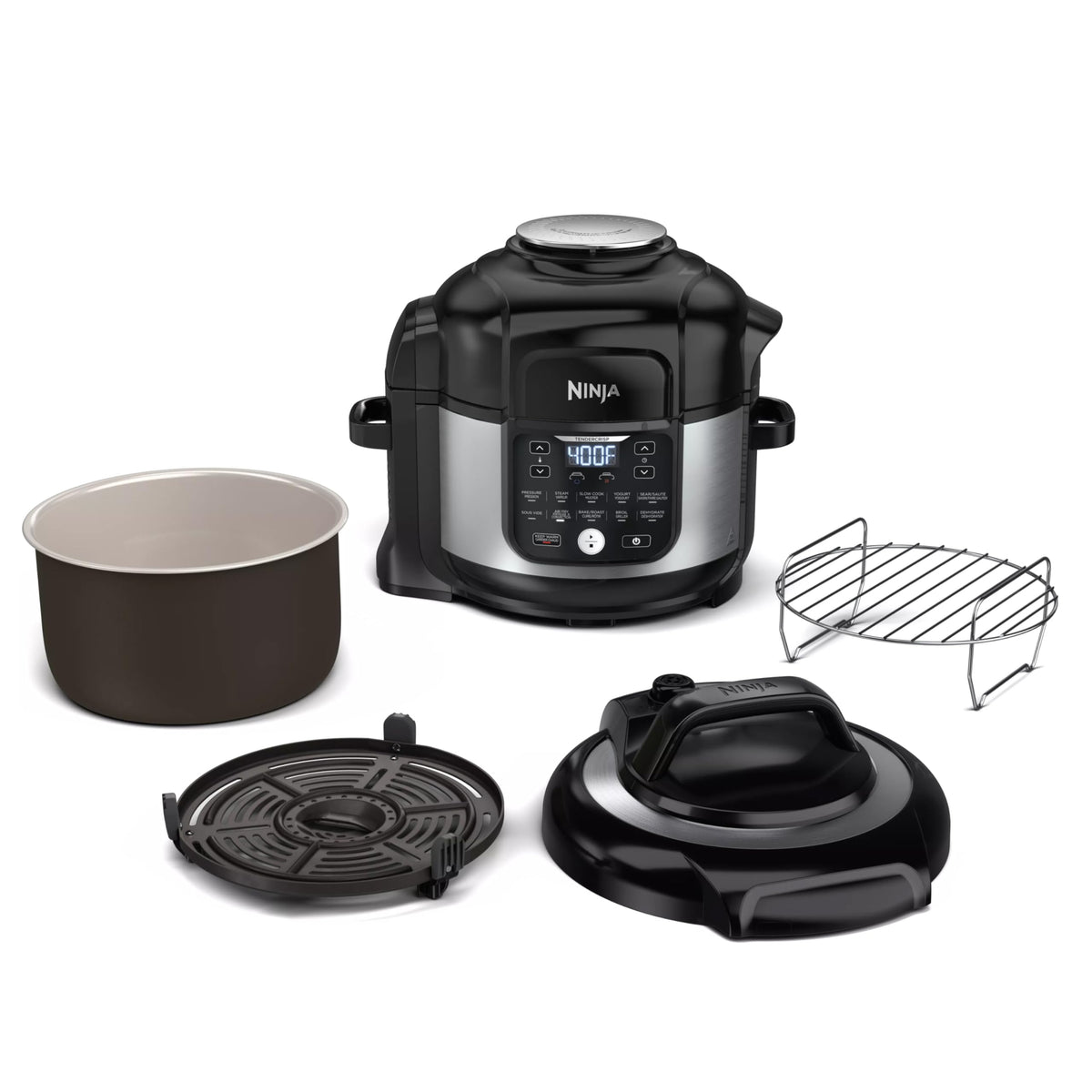 Ninja Foodi Air Fryer Pressure Cooker Combo 11-in-1 Pro 6.5 qt. Pressure Cooker & Air Fryer that Steams, Slow Cooks and More wit
