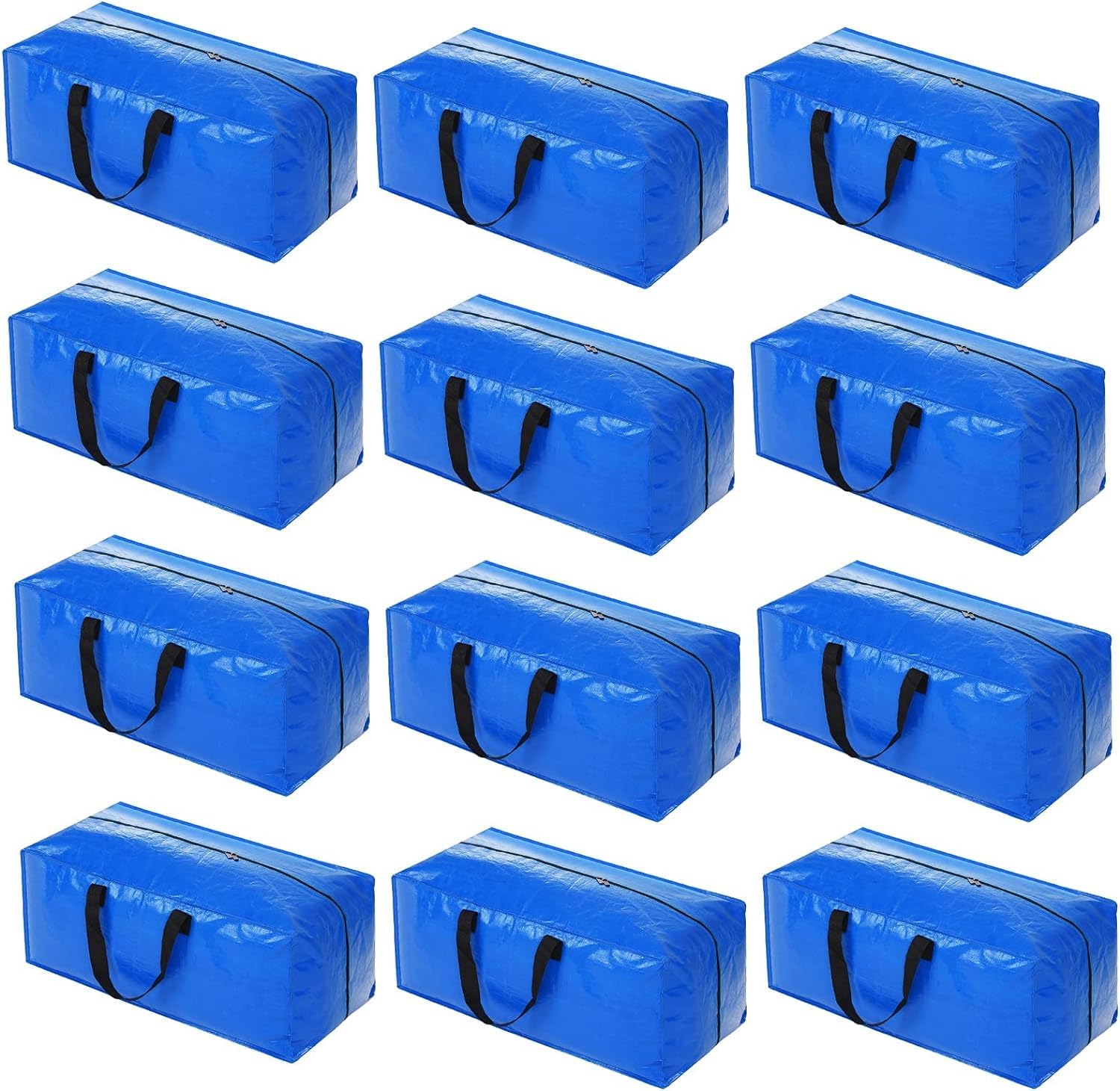 Acnusik Heavy Duty Moving Bags, Extra Large Storage Bags With Zippers Backpack, College Dorm Room Essentials, Moving Totes Cloth