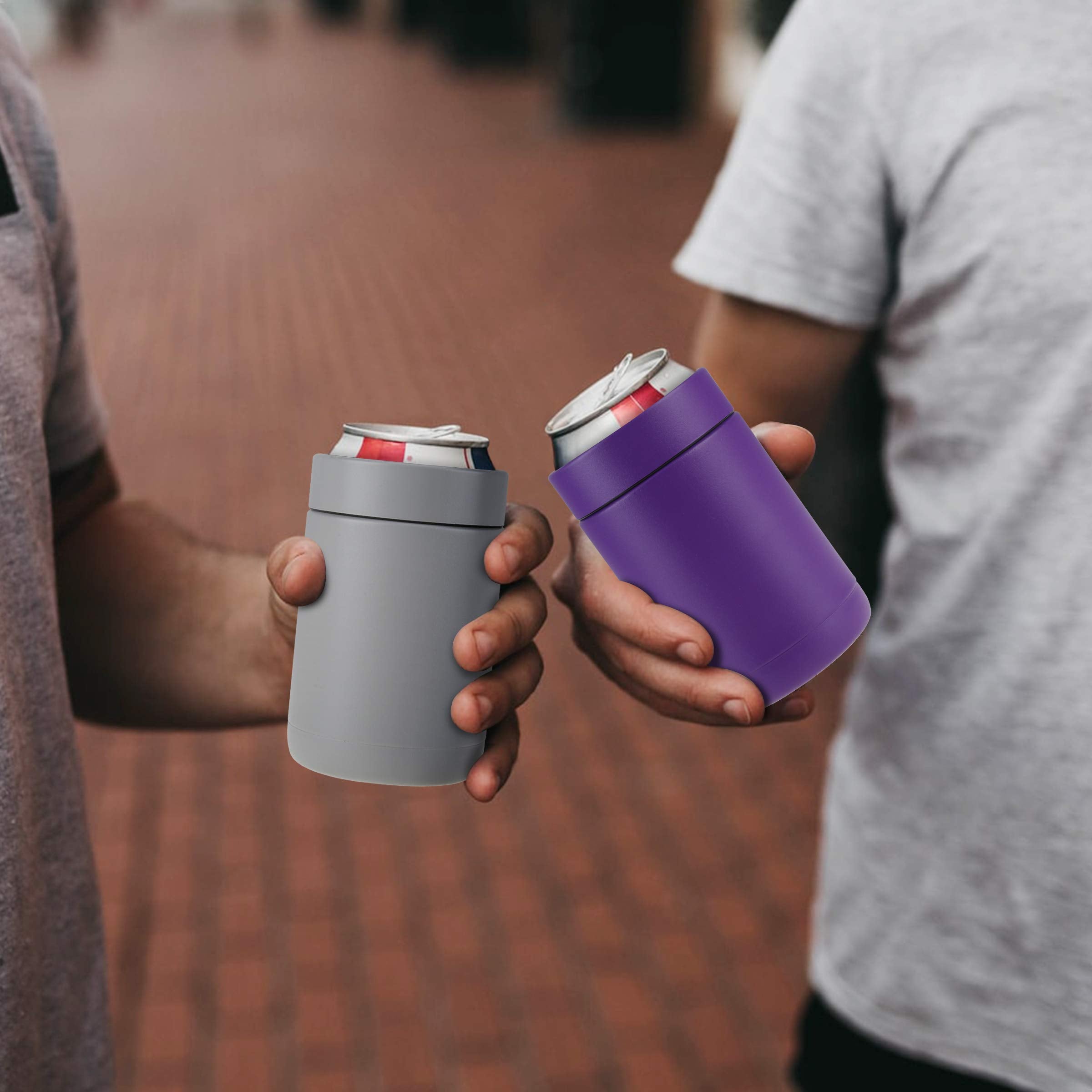 Tahoe Trails 12 Oz Stainless Steel Double Wall Vacuum Insulated Can Cooler(Purple)