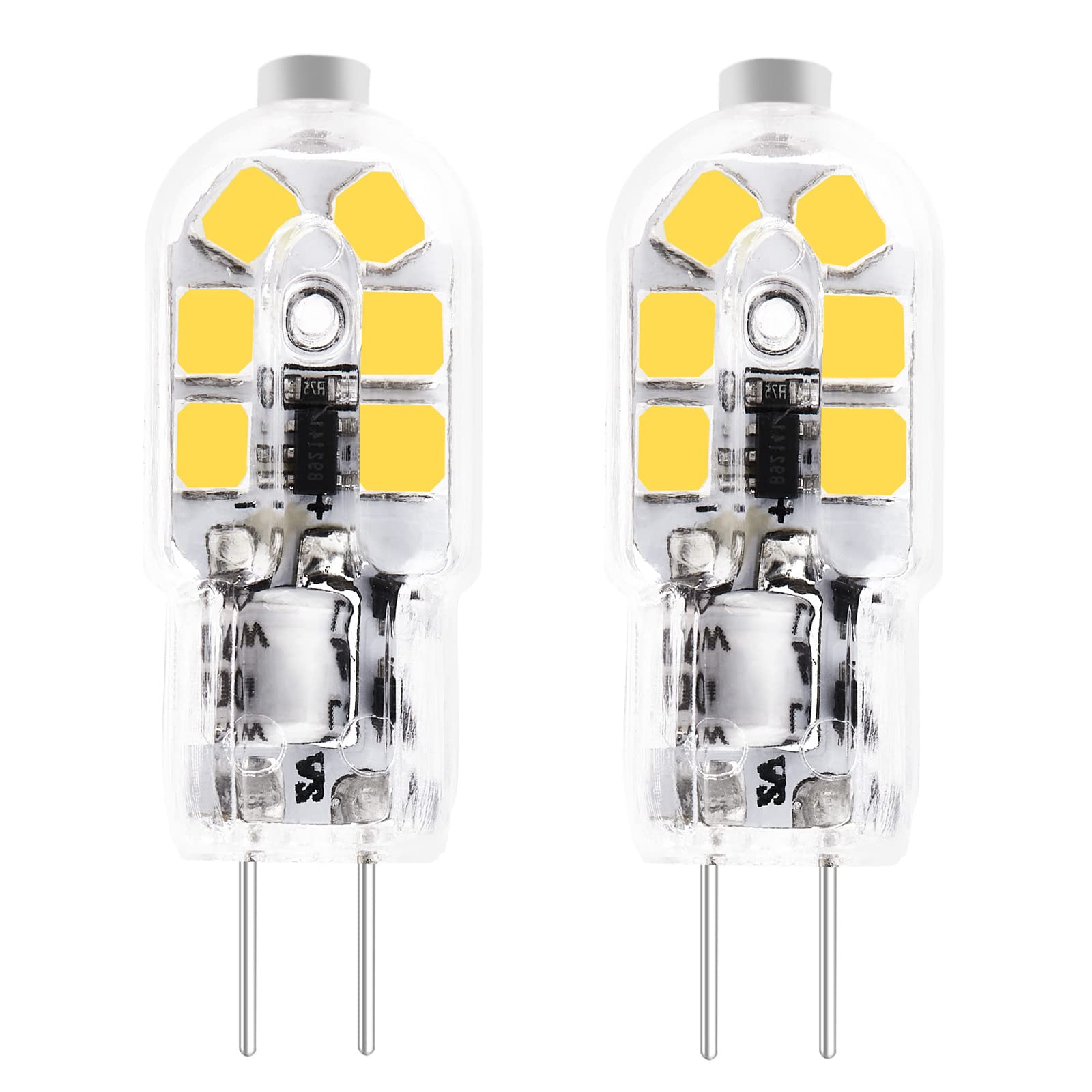 Yucclim G4 12V Led Light Bulb - Low Voltage Landscape Bulbs - Bi-Pin Base Jc T3 Type Wb01X10239 Range Vent Hood Sb02300791 Micro