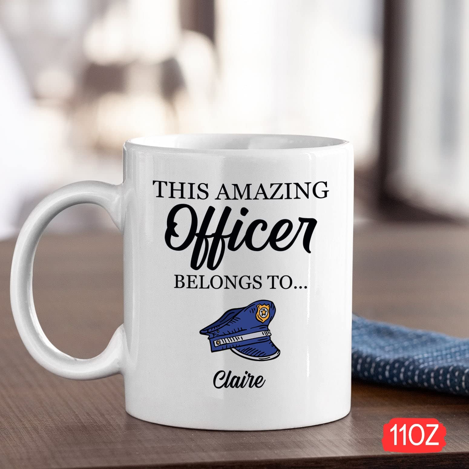 This Amazing Officer Belongs To Mug, Custom Police Officer Mug, Police Mug, Police Gift, Policeman Mug, Cop Mug, Personalized La