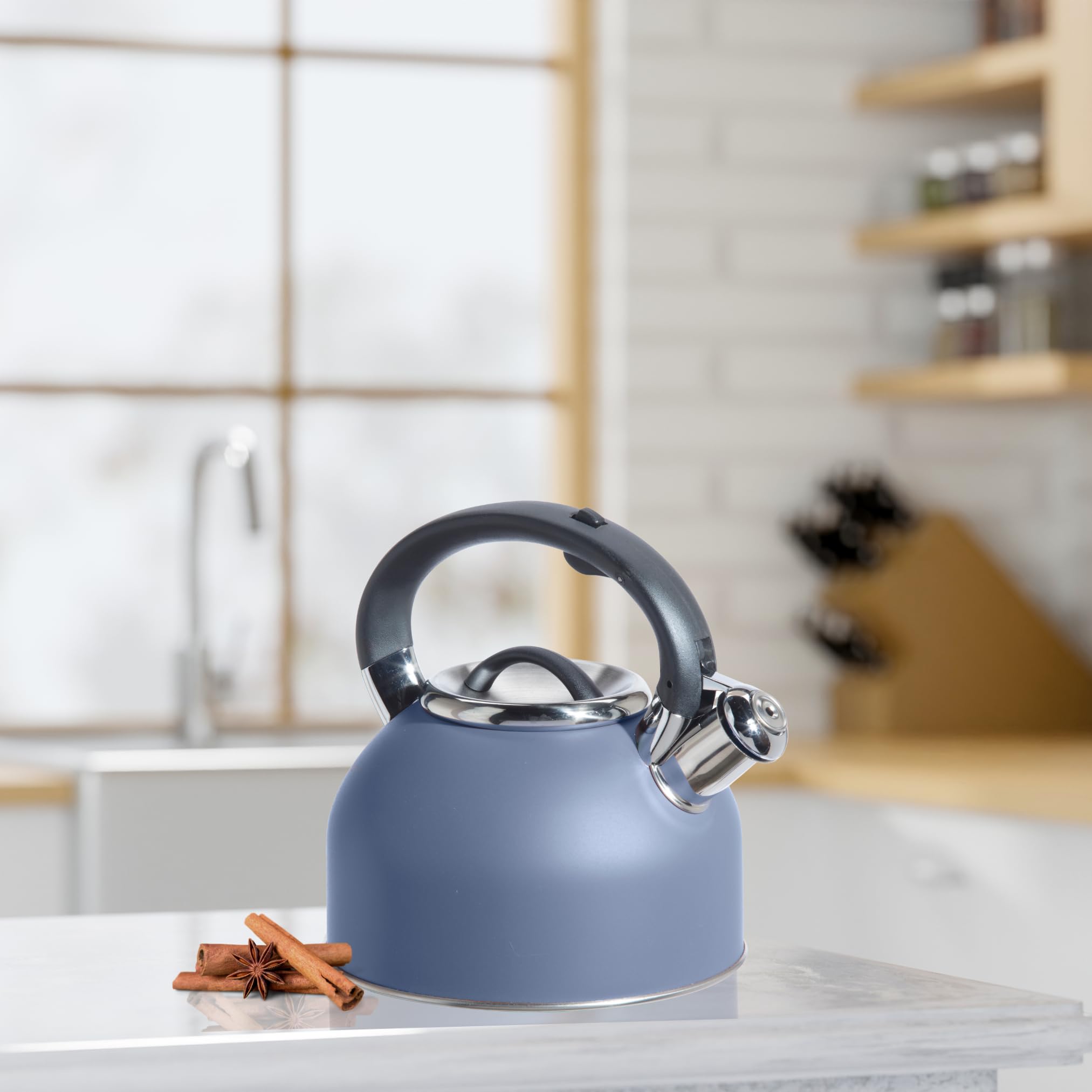 Oggi Tea Kettle For Stove Top - 64Oz / 1.9Lt, Stainless Steel Kettle With Loud Whistle, Ideal Hot Water Kettle And Water Boiler
