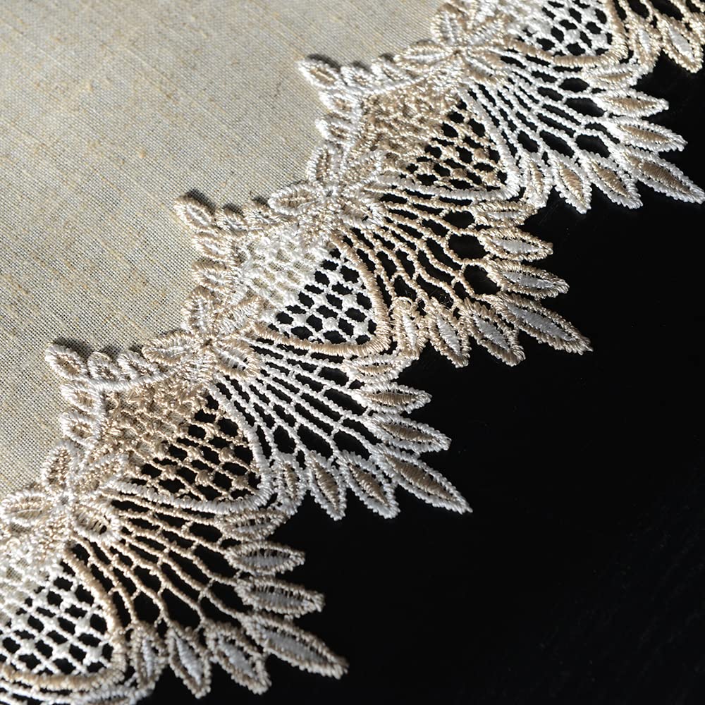 Artable Grey Table Runner Coffee Farmhouse Rustic Macrame Dresser Scarf Lace Small Table Runners For Kitchen Home Outdoor Picnic