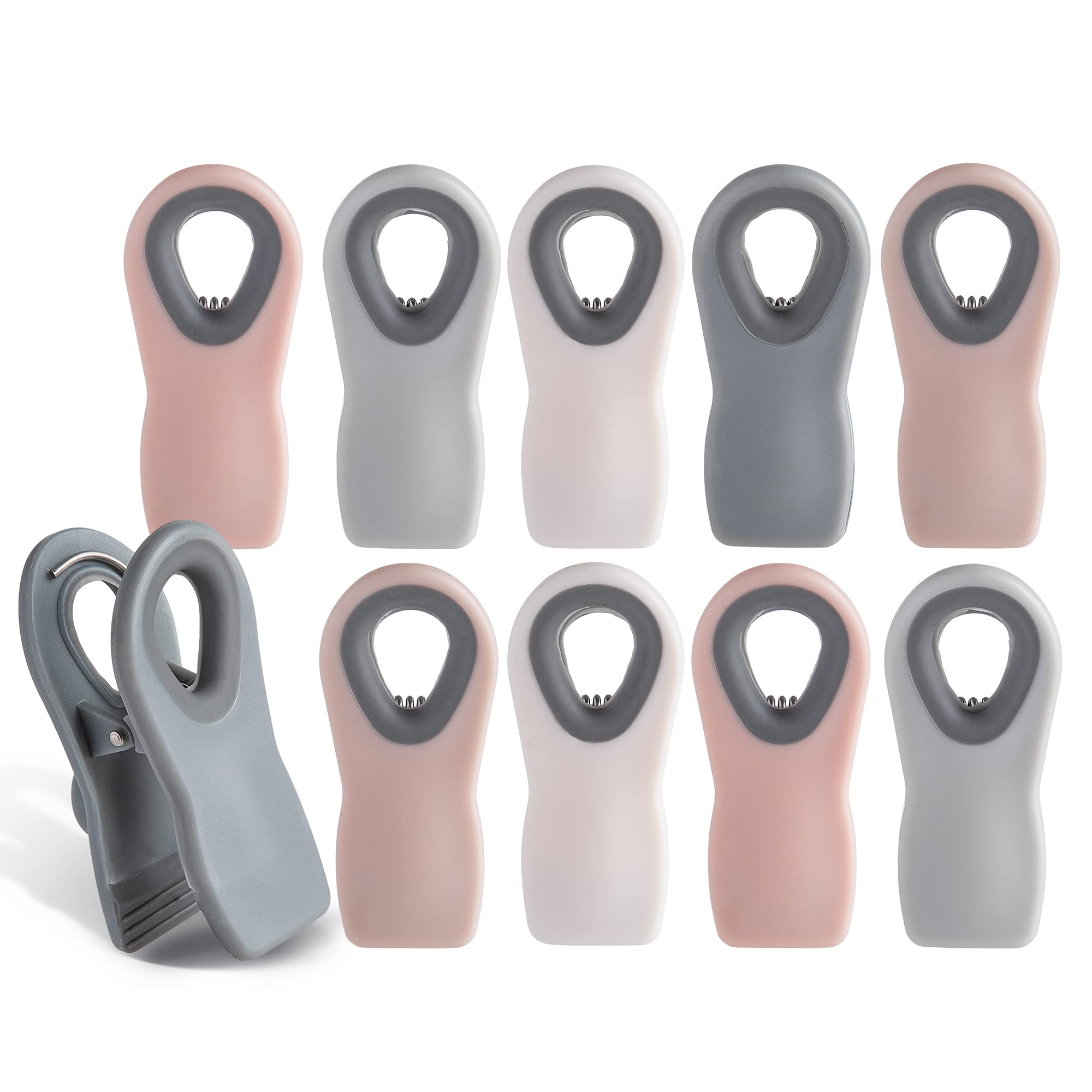 Cook With Color Bag Clips With Magnet Food Clips, Chip Clips, Bag Clips For Food Storage With Airtight Seal Grip For Bread Bags