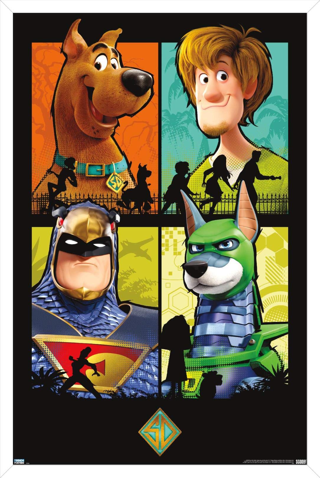 Trends International Scooby- Doo: Scoob! - Grid Wall Poster, 22.375'' X 34'', White Framed Version
