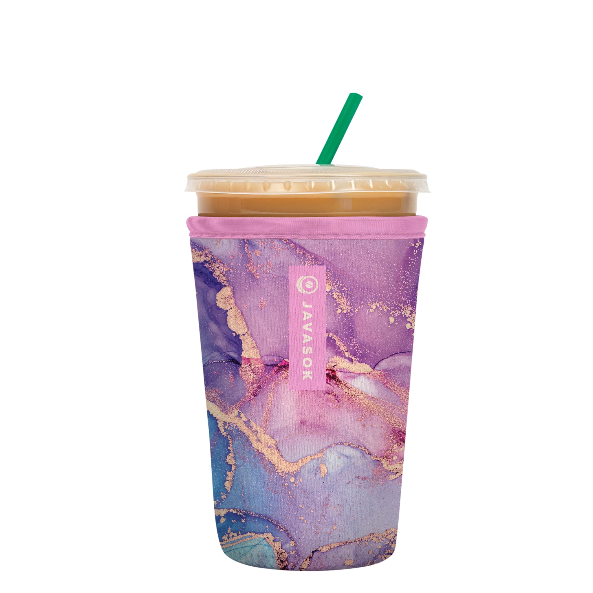 Sok It JavaSok Iced Coffee & Cold Soda Insulated Neoprene Cup Sleeve (Aurora Era, Medium: 22-28oz)