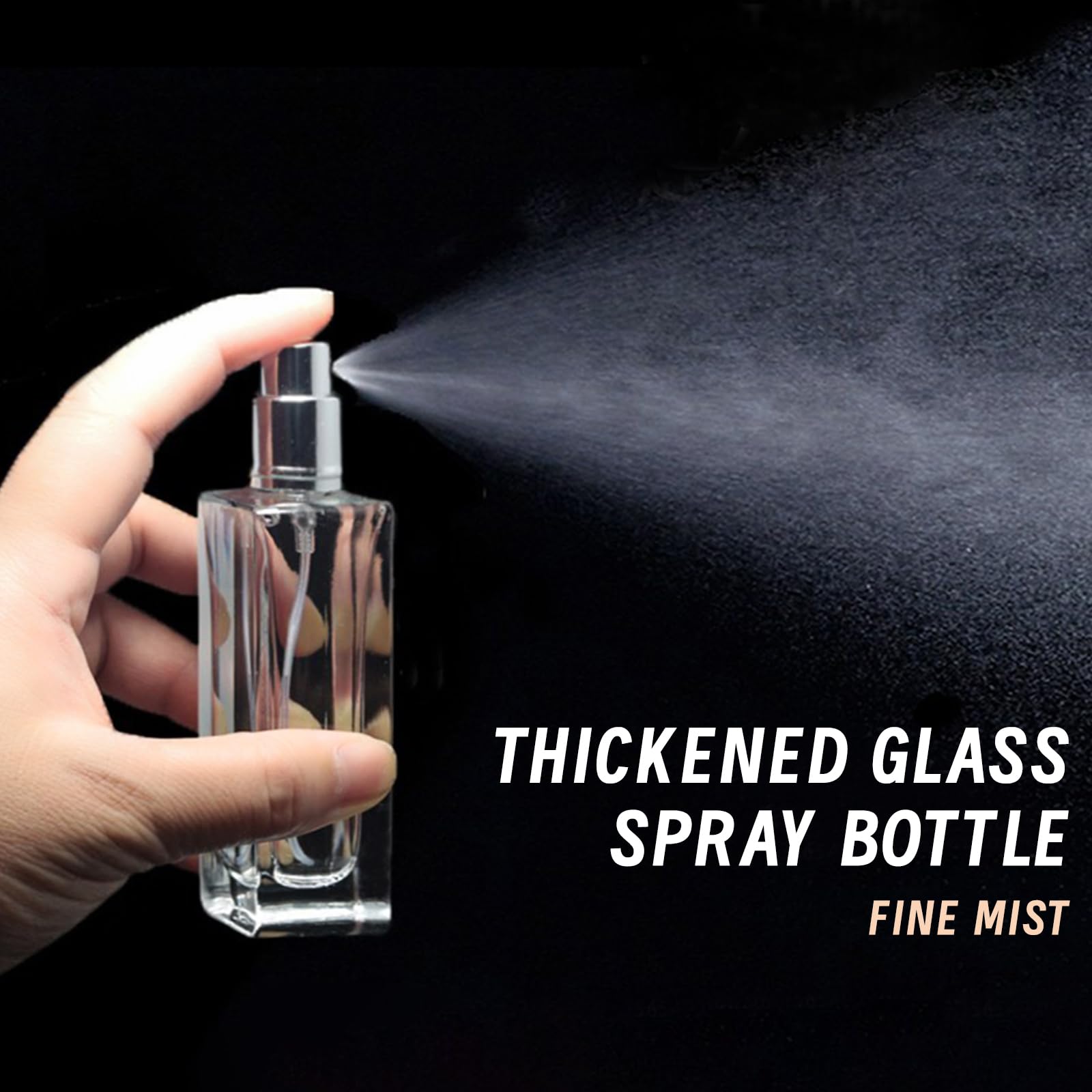 Luxsego Perfume Bottle Atomizers With Funnels, 30 Ml Refillable Perfume Spray, Empty Spray Bottle Glass Cologne Atomizers For Tr