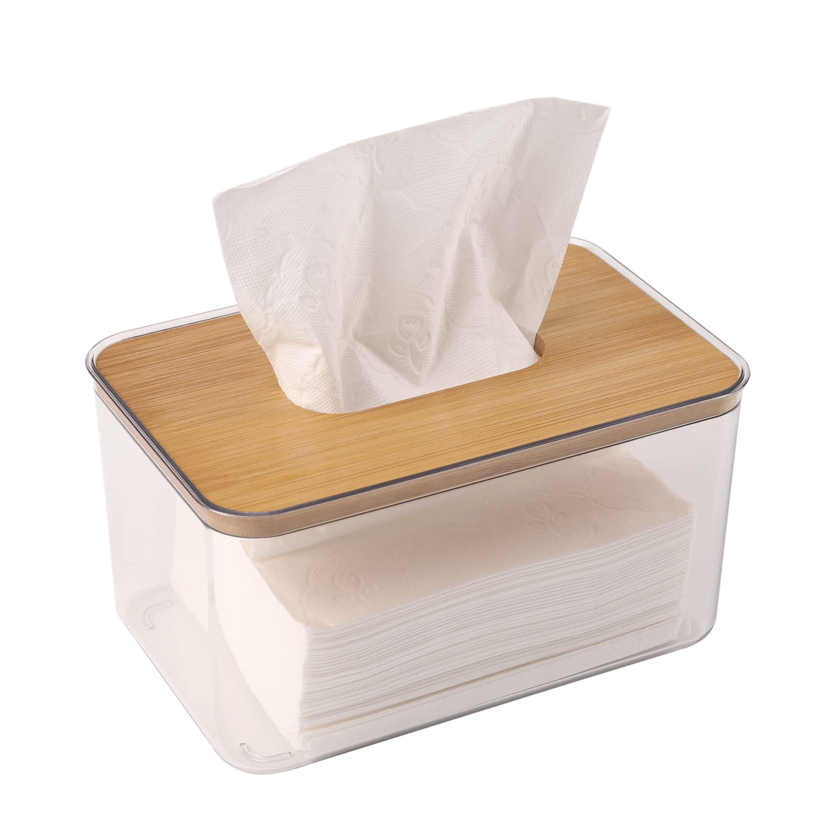 Dryer Sheet Holder 2 Pack, For Laundry Room, Table Clear Dryer Sheet Dispenser Rectangular