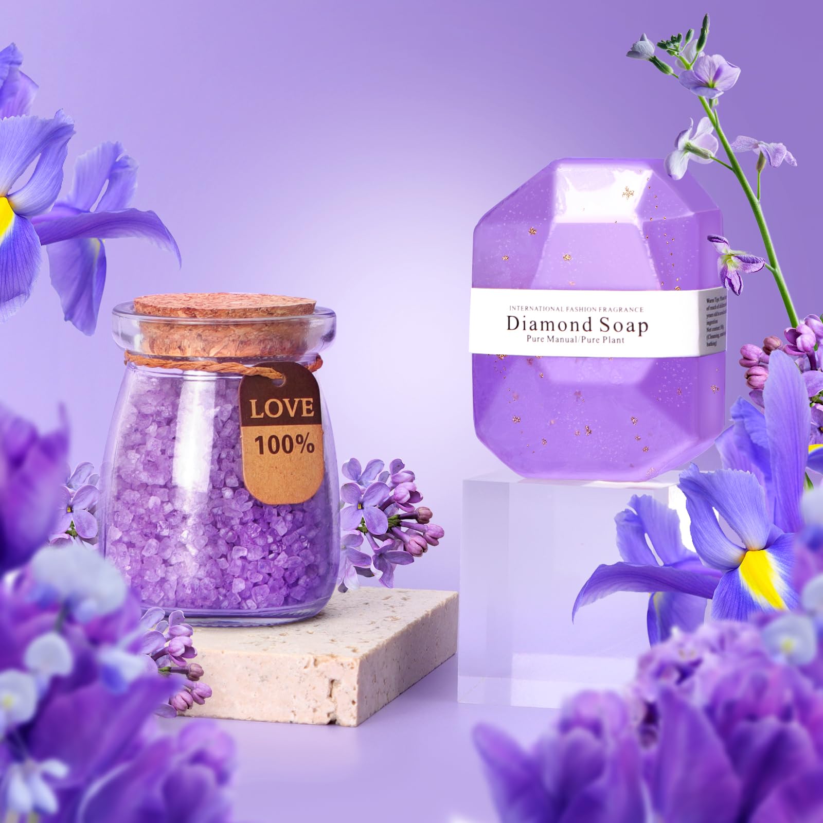 Macevia Birthday Gifts for Women, Unique Relaxing Lavender Gift Basket Set for Birthday, Mothers Day, Care Package Gifts for Mom