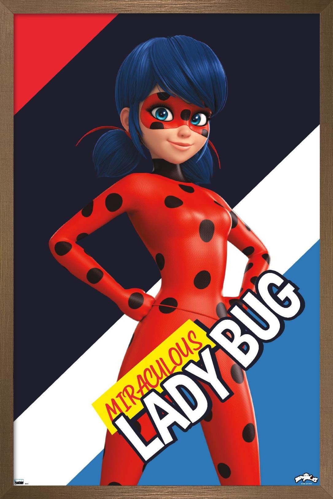 Trends International Miraculous-Ladybug Wall Poster, 22.375 In X 34 In, Bronze Framed Version