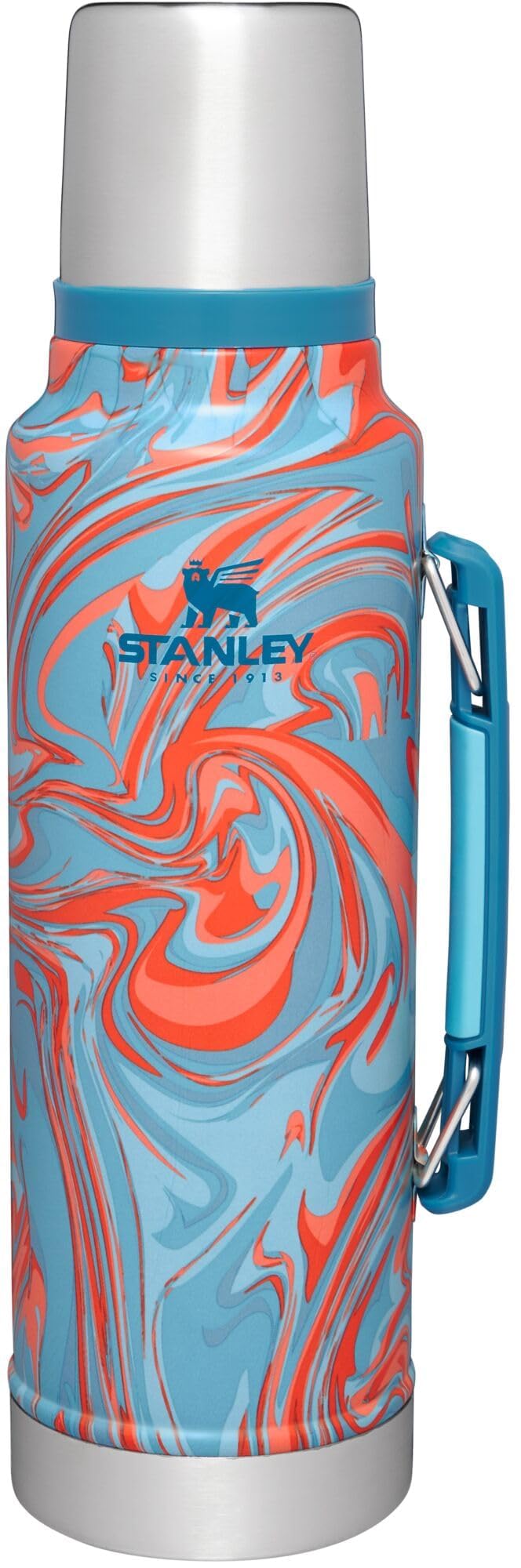 Stanley Classic Legendary Vacuum Bottle 1.5 qt | Wide Mouth with Leakproof Cup Lid | Keep Drinks Hot or Cold | Packable for Trav