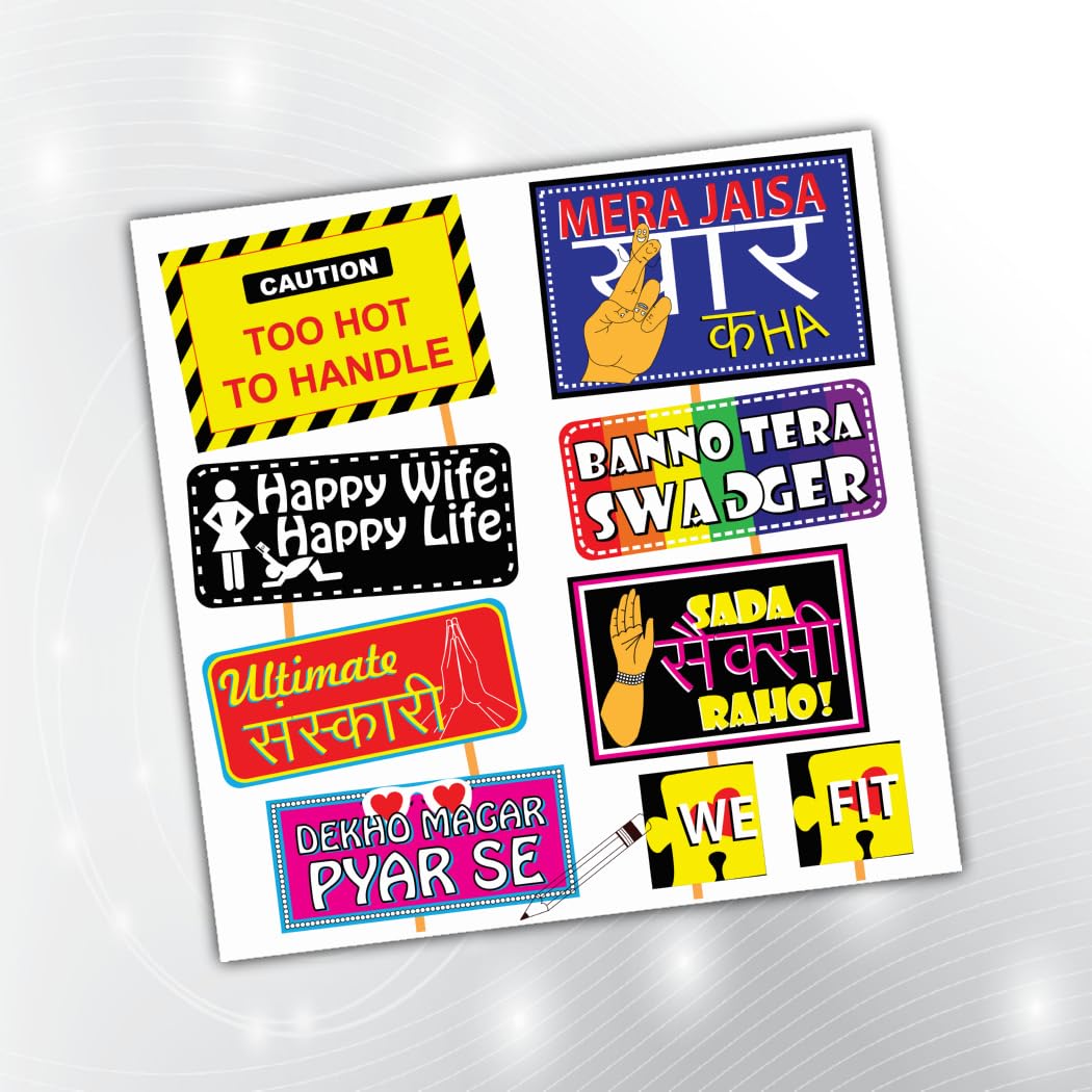 PartyStuff Party Theme Props  Party Speech Bubbles 4 (9 Cards)
