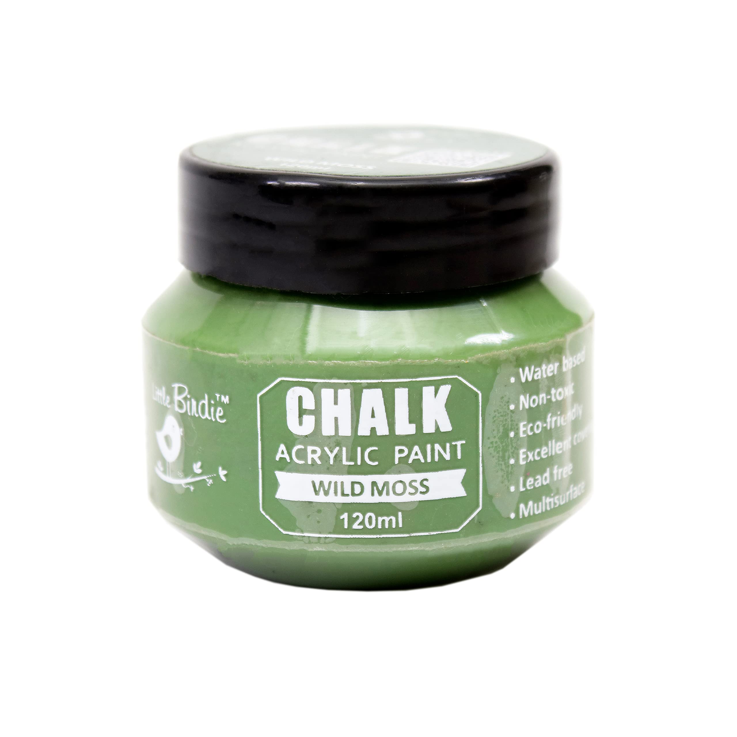 Little Birdie Itsy Bitsy - Home Decor Chalk Acrylic Paint 120Ml - Wild Moss