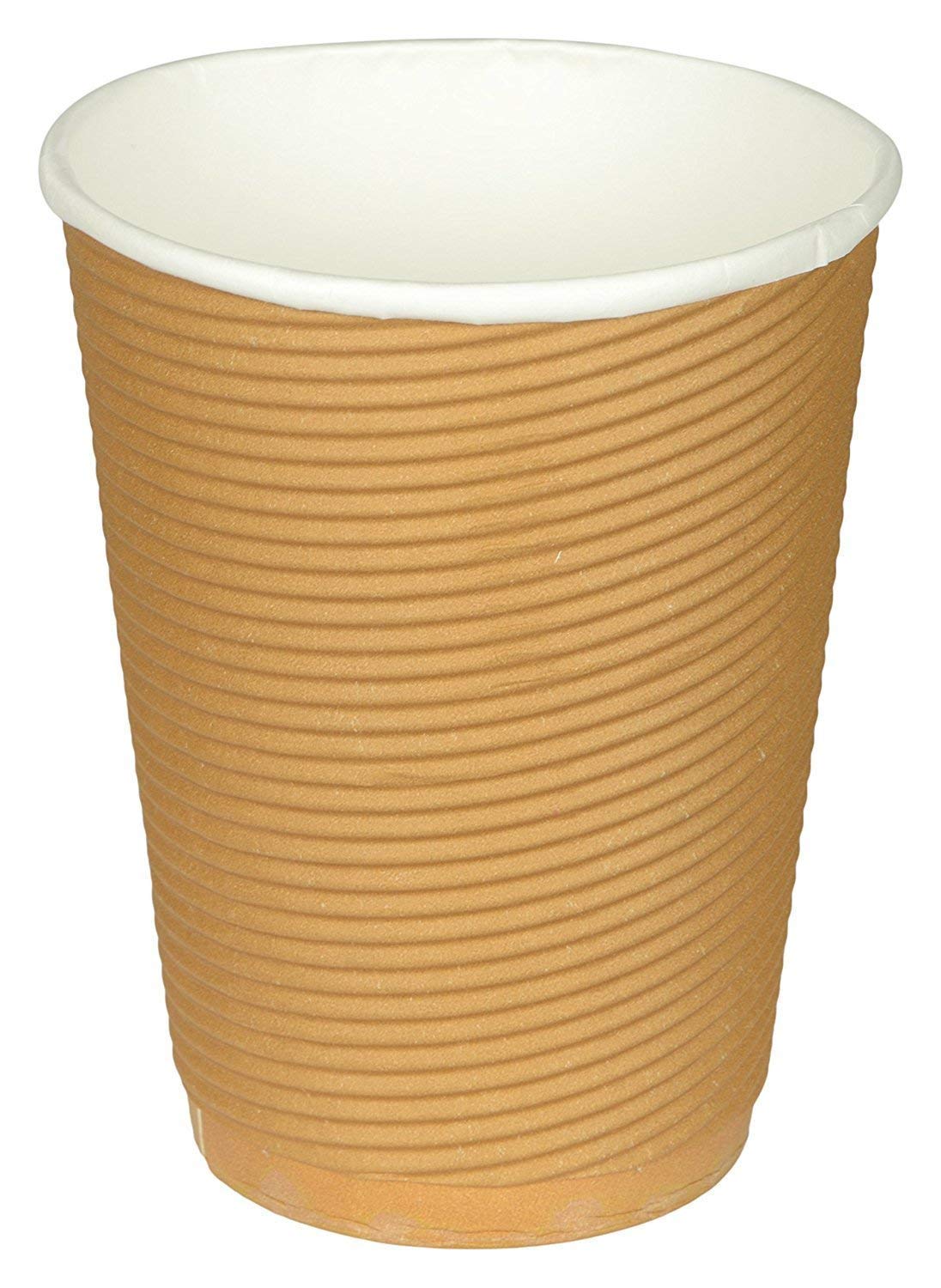 Swastha Hygiene Disposable Ripple Paper Cup For Hot Coffee/Drinks For Party (200 Ml, Brown) Pack Of 50