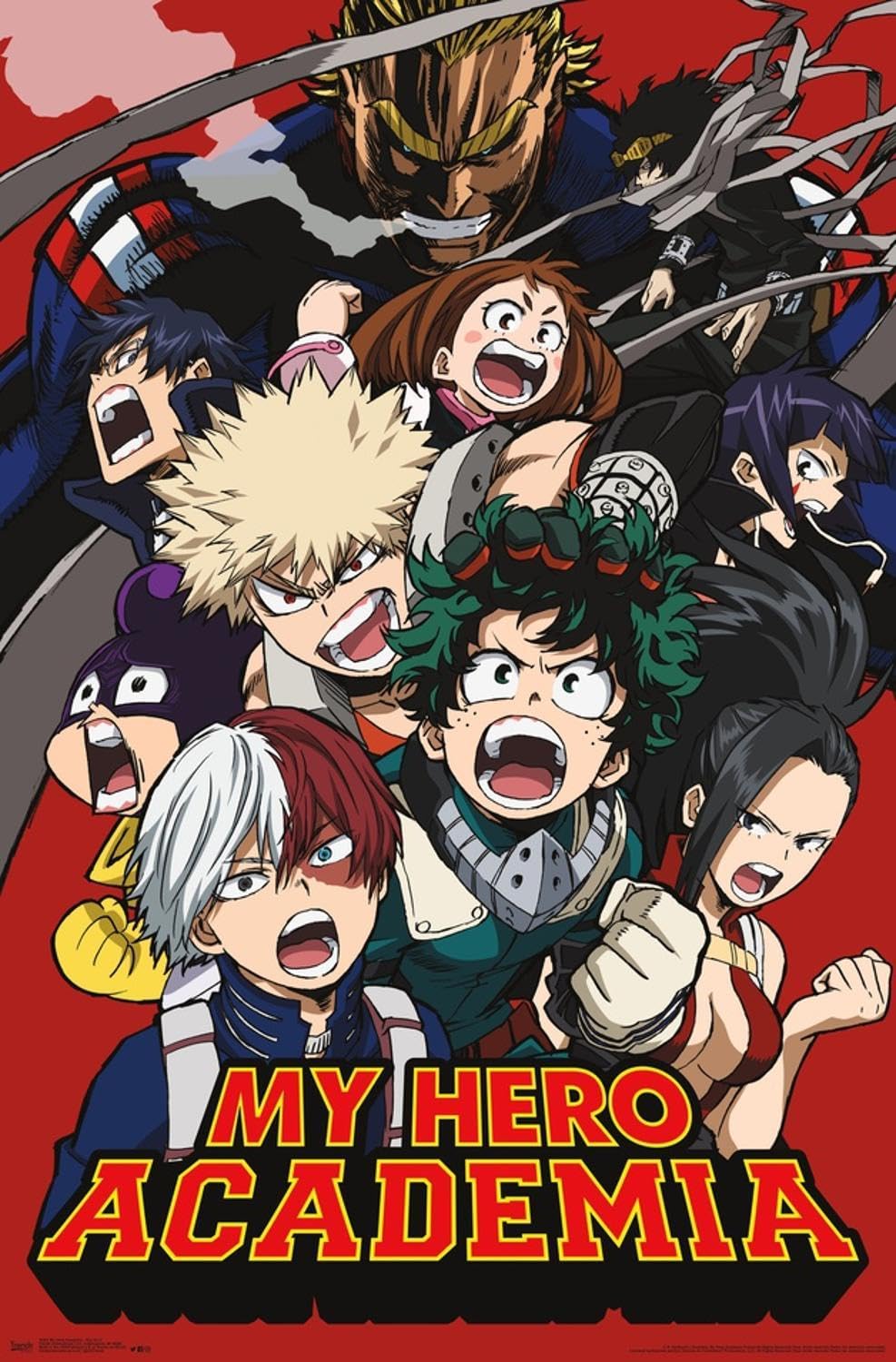 Trends International My Hero Academia - Key Art 2 Wall Poster, 19L X 13W, Premium Unframed Version