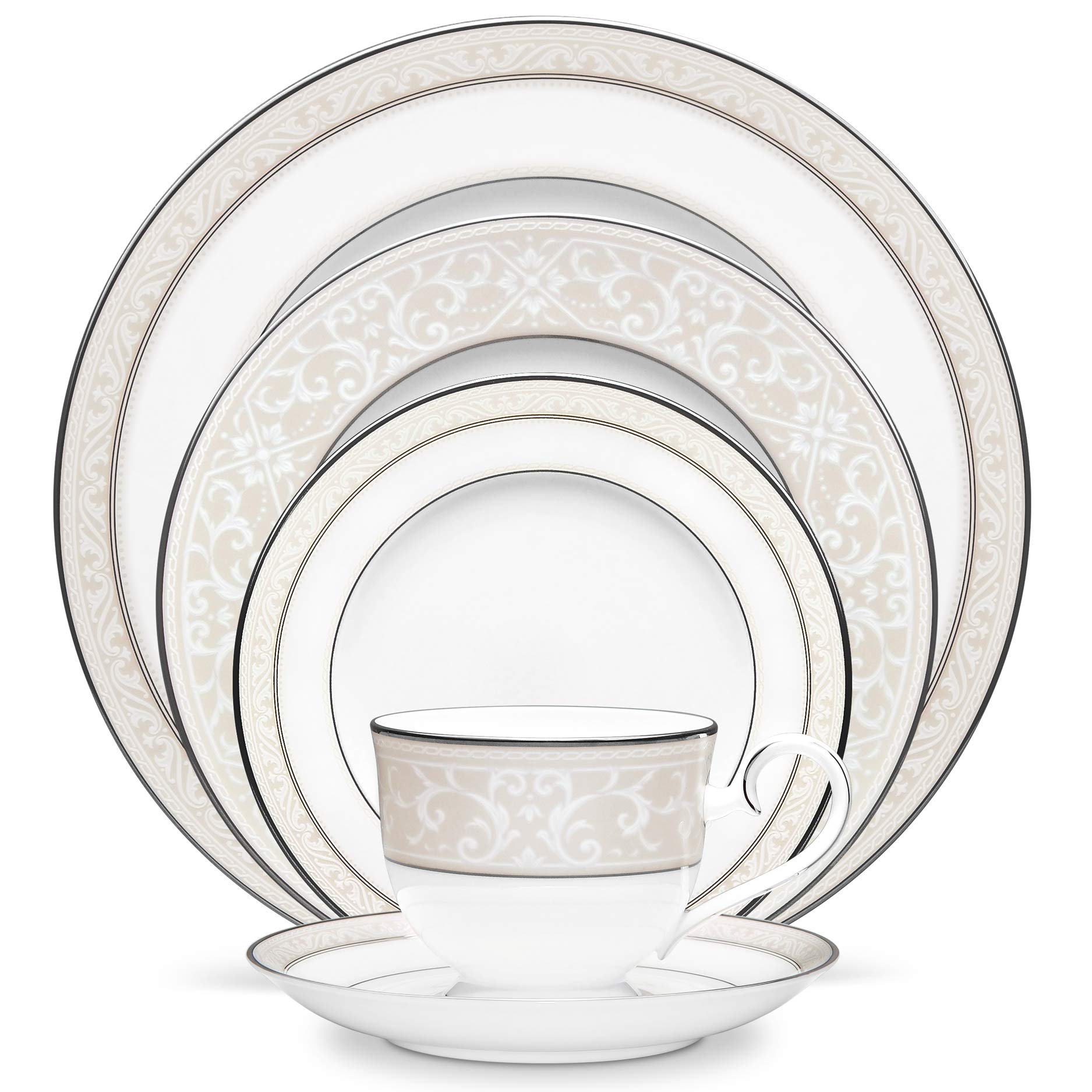 Noritake Montvale Platinum - 5 Piece Place Setting