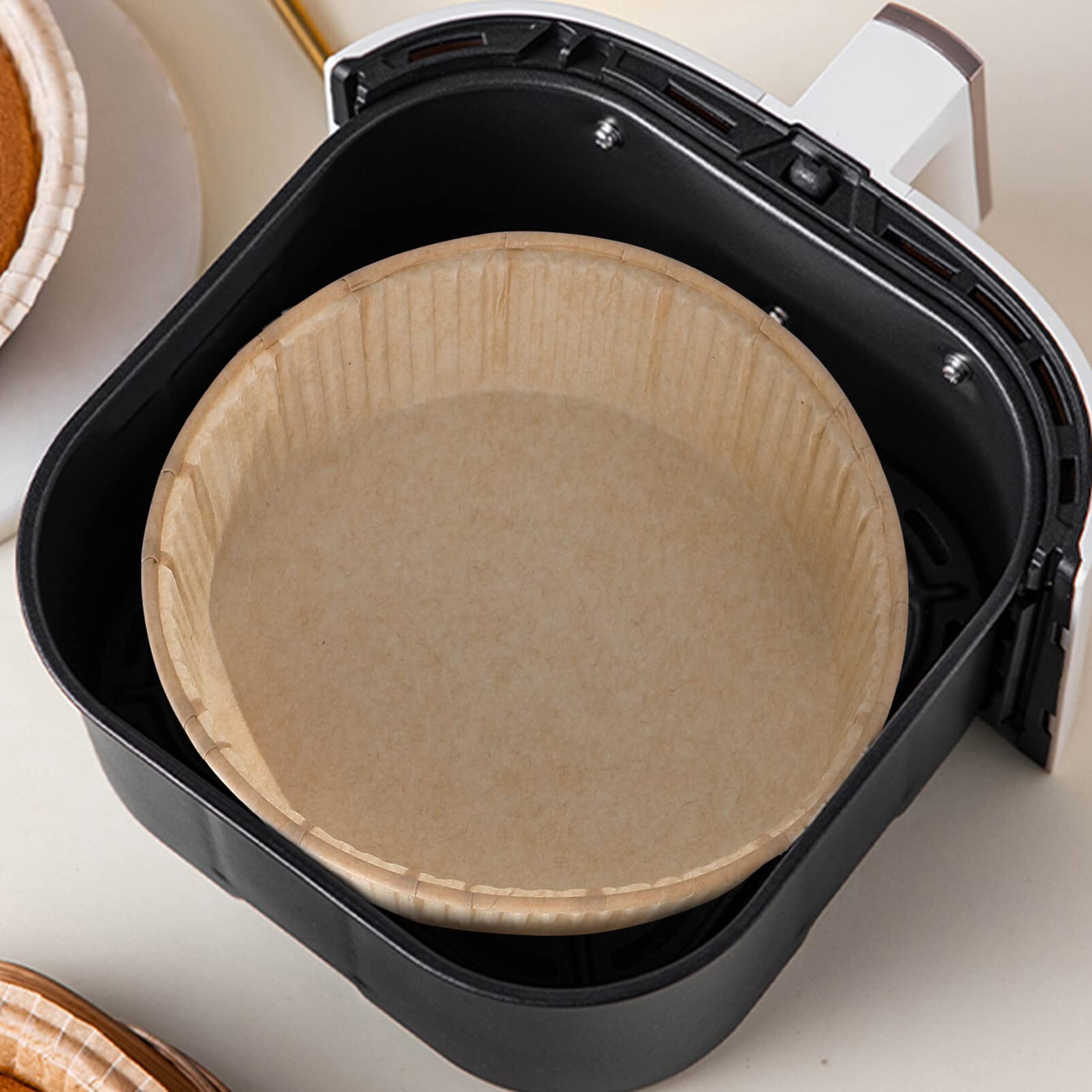 Luxshiny 4 Inch Baking Cups 100 Pcs Paper Mini Tart Pans For Baking 4Inch Mini Pie Pans Tins Disposable Baking Dish Egg Tart Mol