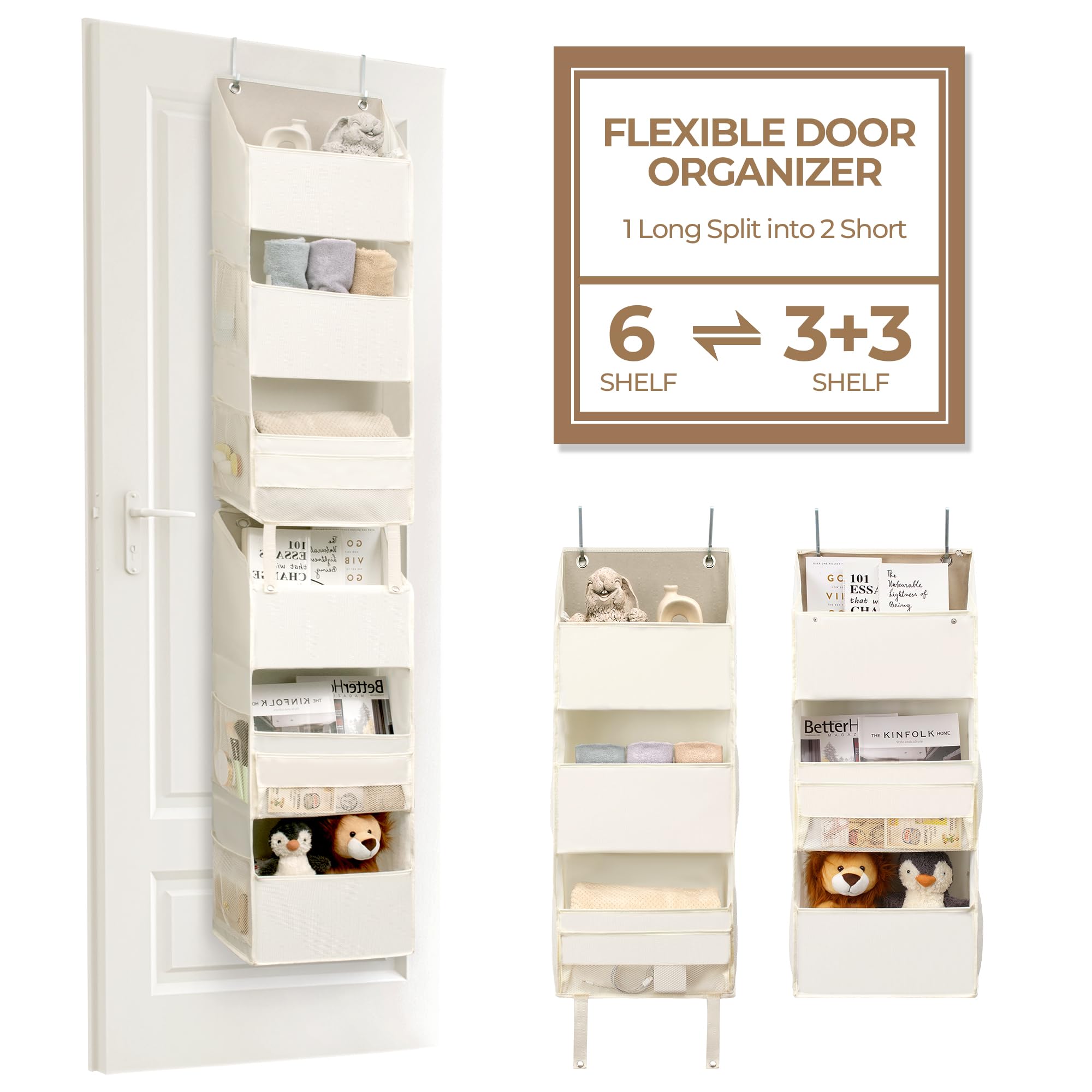 Granny Says 6-Shelf Over The Door Organizer, Door Hanging Organizer, Closet Door Organizer, Back Of Door Organizer, Behind The D