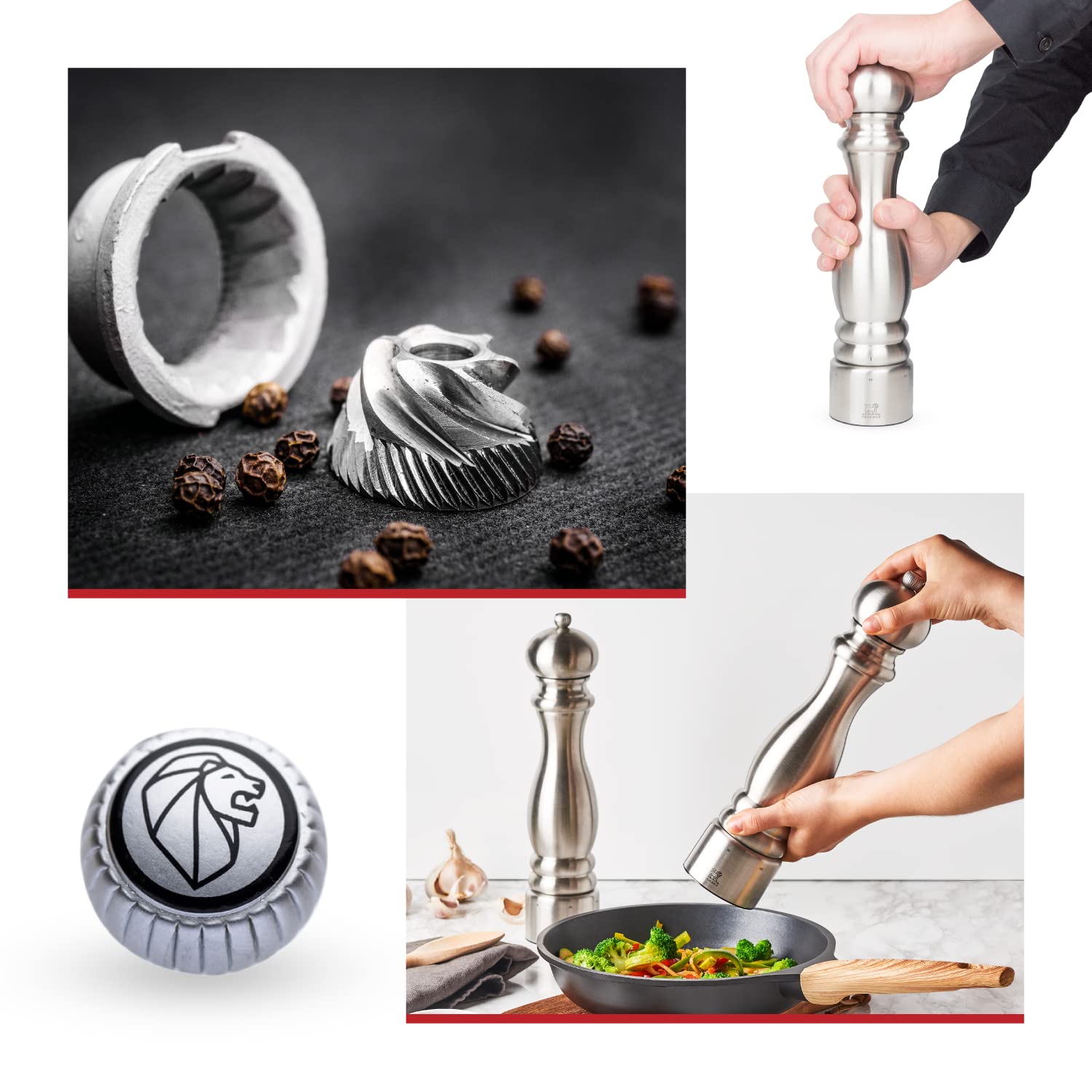 'Peugeot Paris Chef u'Select Stainless Steel 30cm - 12'''' Pepper Mill'' (32517)