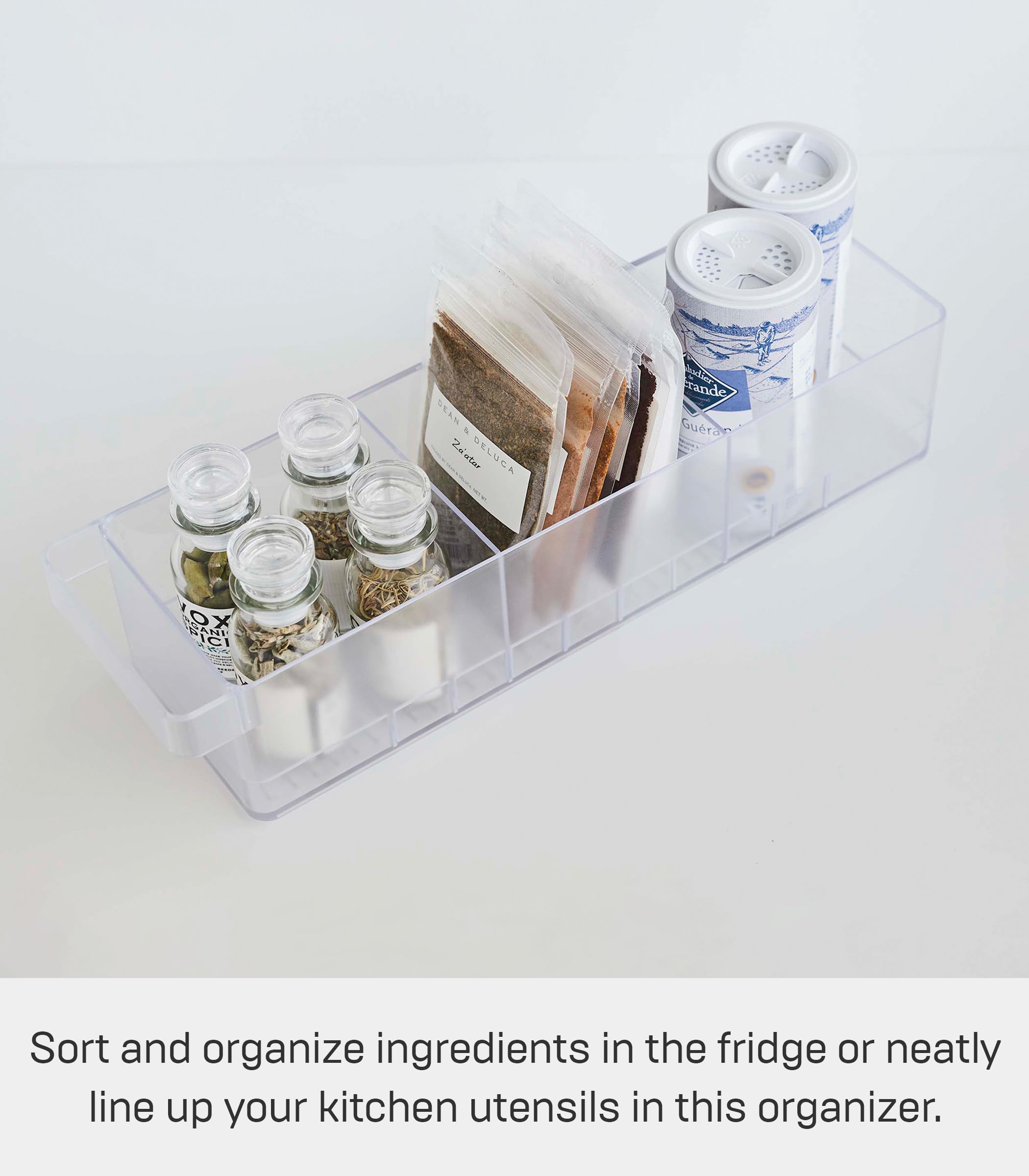 Yamazaki Home Tower Soda Can Organizer Dispenser For Refrigerator - Pop Or Bottle Holder For Fridge Or Cupboard Pantry With Hand