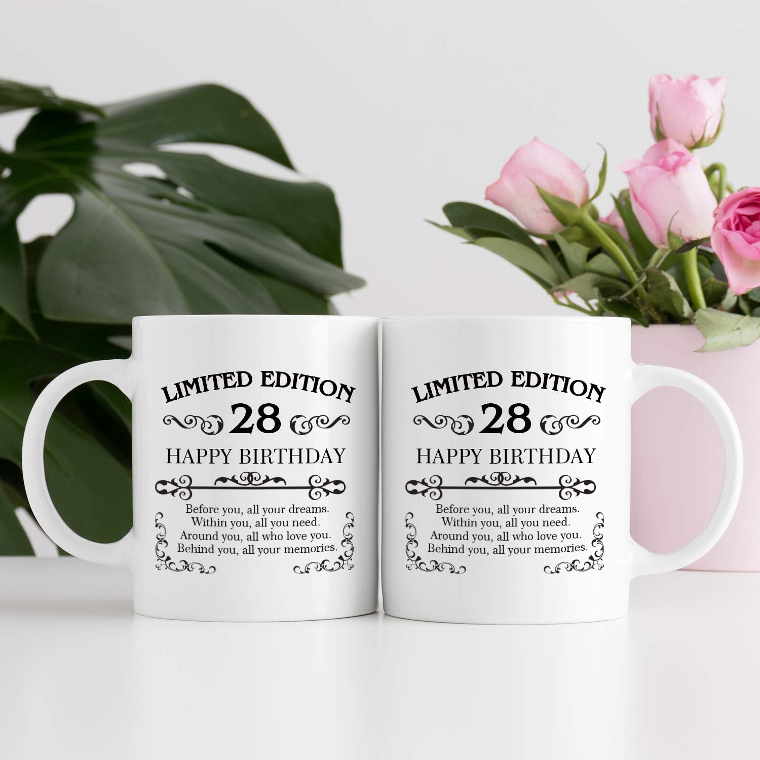Aiyaya 28Th Birthday Gifts For Women Men - 11 Oz Coffee Mug - 28 Year Old Present Ideas For Son, Daughter, Sister, Brother, Frie
