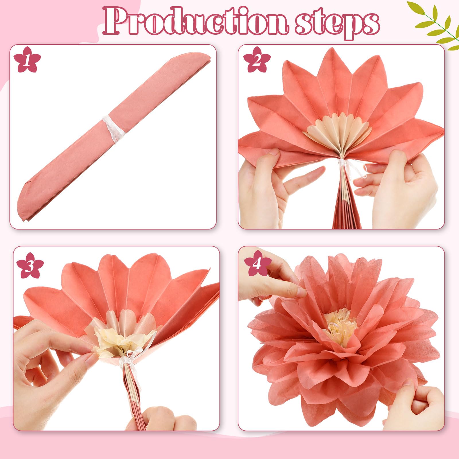 18 Pcs Mexican Paper Flowers Colorful Fiesta Tissue Paper Flowers Pom Poms Mexican Carnival Paper Flowers For Floral Party Backd