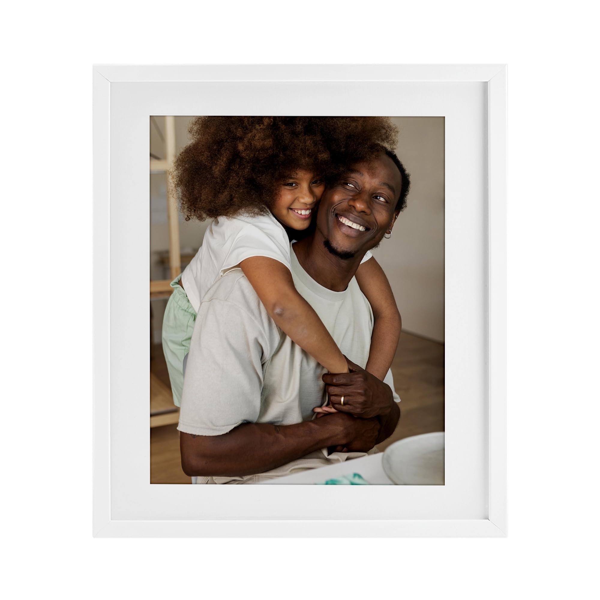 Stupell Industries - Turn Your Photo into Custom Hanging Wall Art - Personalized Wall Decor - Made in USA - Rectangular White Fr
