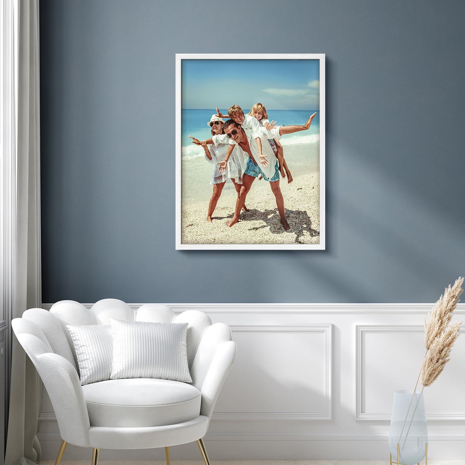Wall26 Custom Framed Poster Wall Art For Living Room, Bedroom Canvas Prints For Home Decoration Ready To Hang - 8''X10'' White