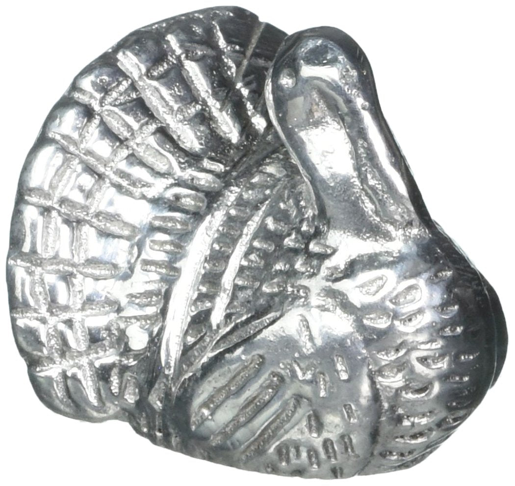 Mariposa Turkey Handcrafted Napkin Weight, One Size, Silver