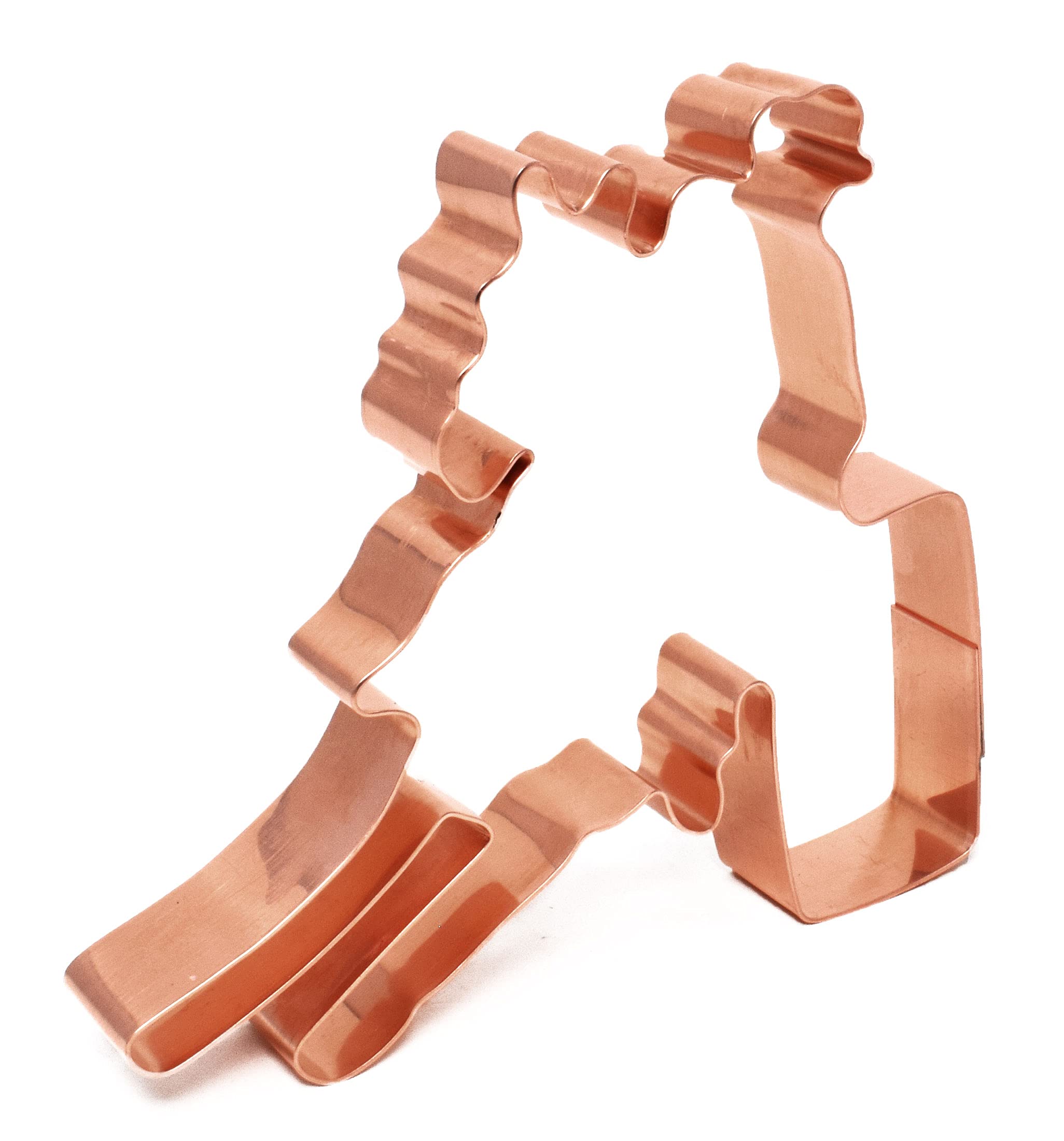 Barrel Racer Horse Rider Cookie Cutter 4.5 X 4.25 Inches~ Handcrafted Copper By The Fussy Pup