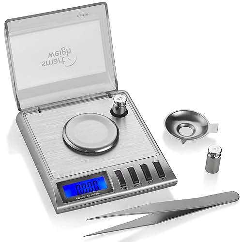 Smart Weigh Gem20-20G X 0001 Grams, High Precision Digital Milligram Jewelry Scale, Reloading, Jewelry And Gems Scale, Calibrati