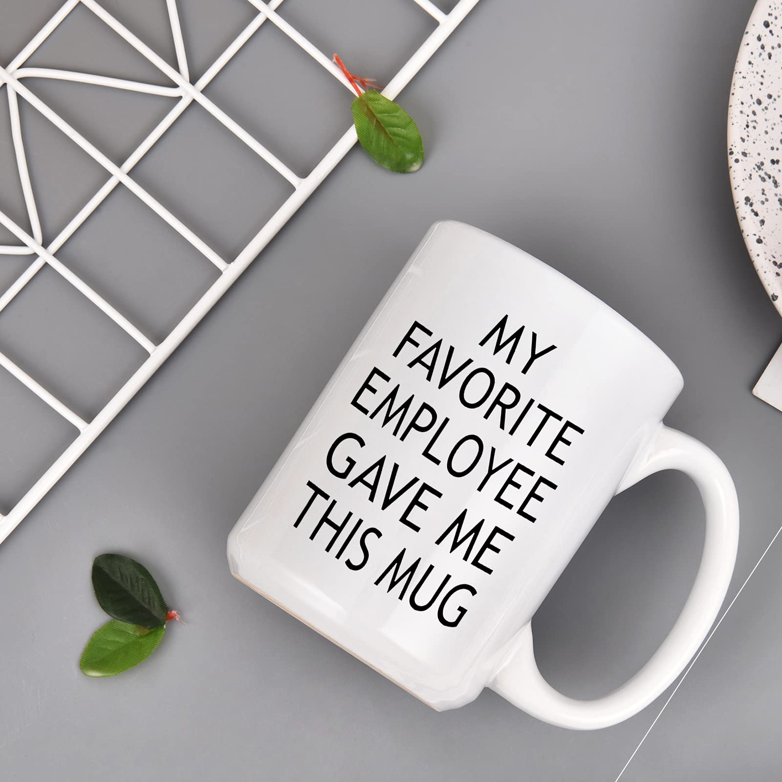 Boss Coffee Mugs, Bosses Day Gifts for Male Women, My Favorite Employee Gave Me This Mug, Birthday Gifts for Boss Male Women, Be