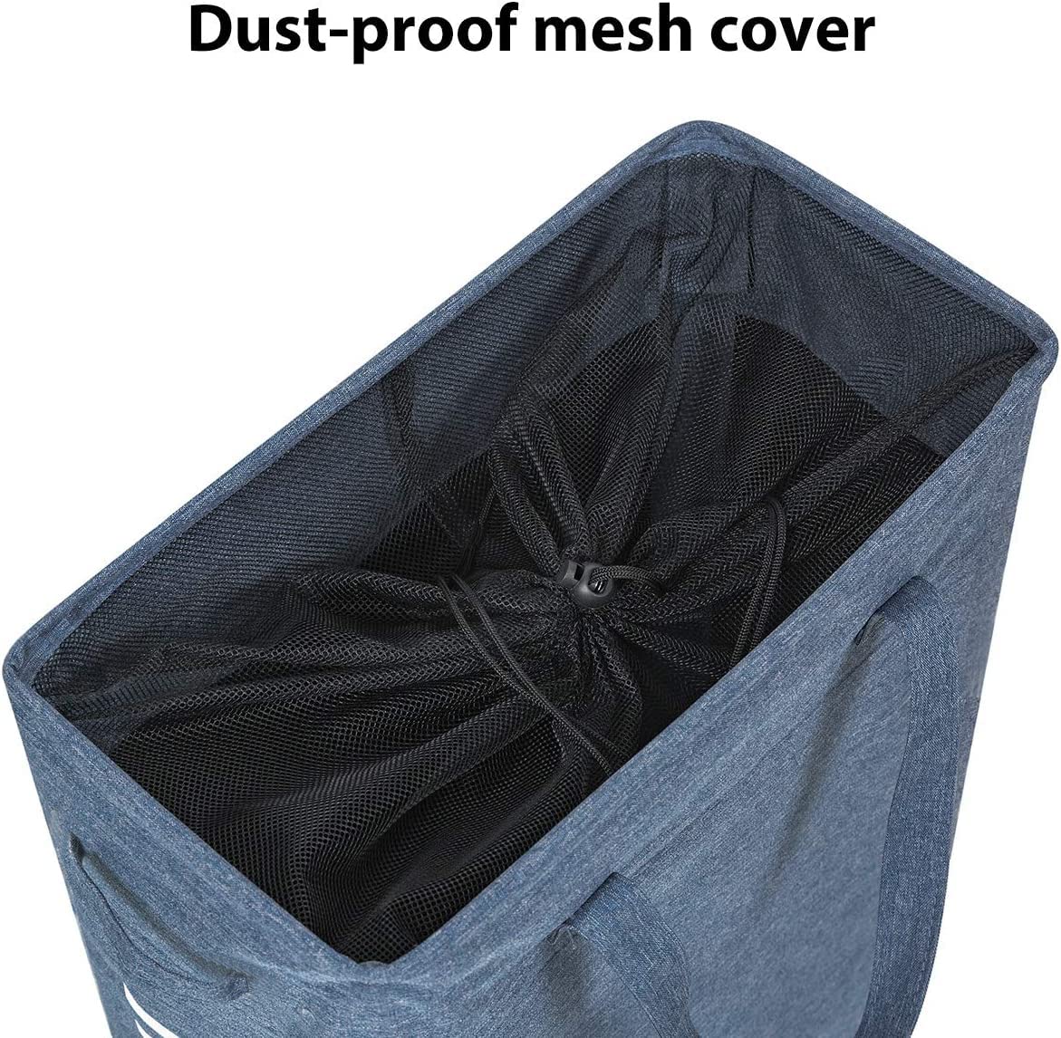 Zero Jet Lag Slim Laundry Hamper Handles Collapsible Laundry Basket Thin Dirty Clothes Basket Narrow Laundry Bag Foldable Dirty